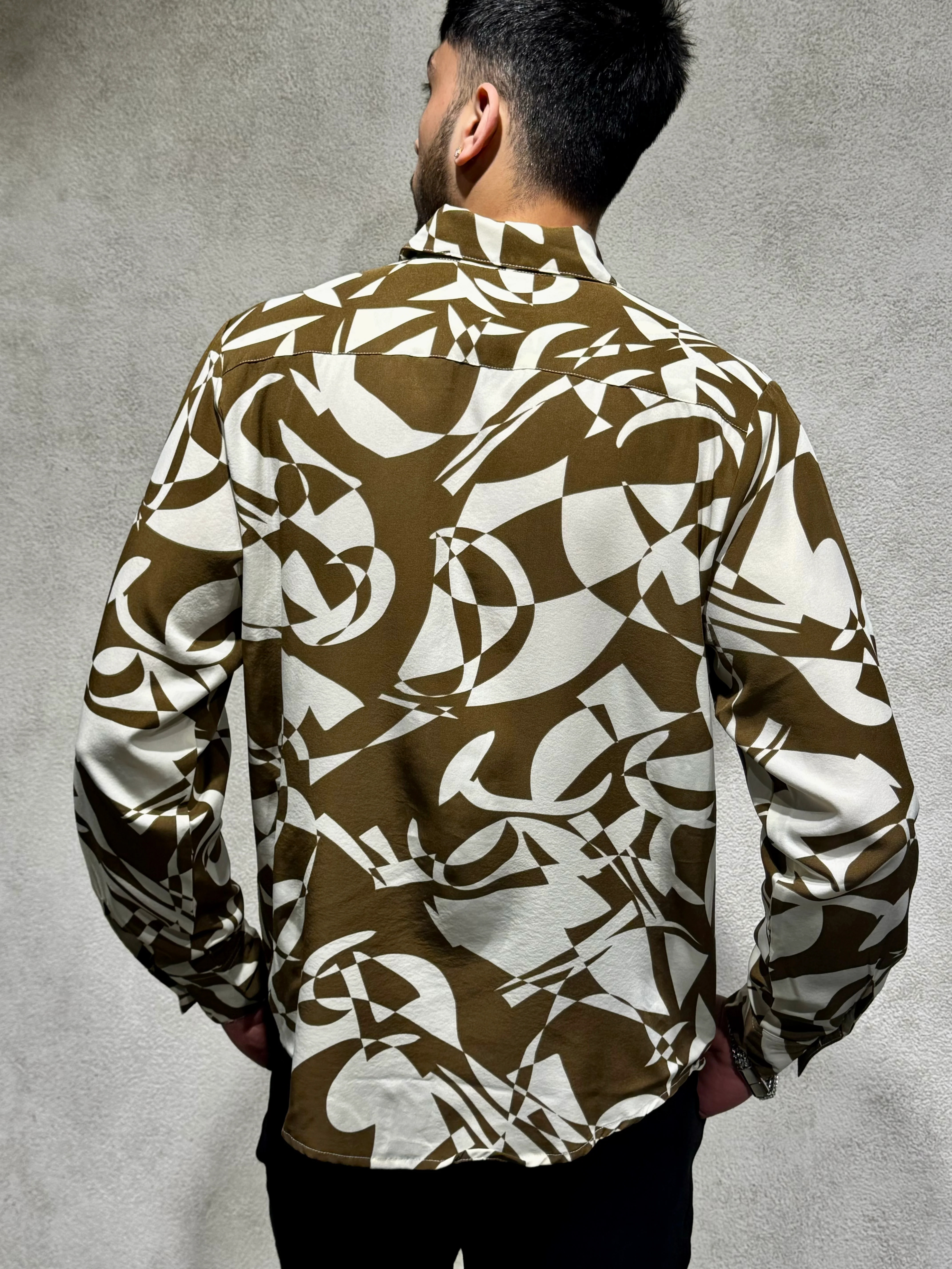 Abstract Rhythm Print Full Sleeves Shirt - Image 9