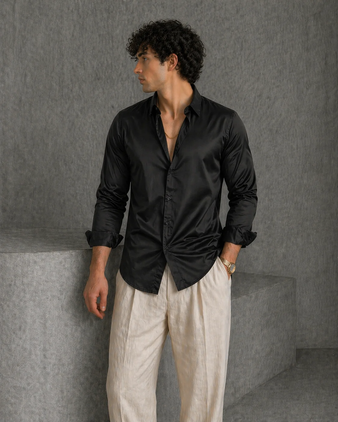 After Hours Satin Shirt - Image 10