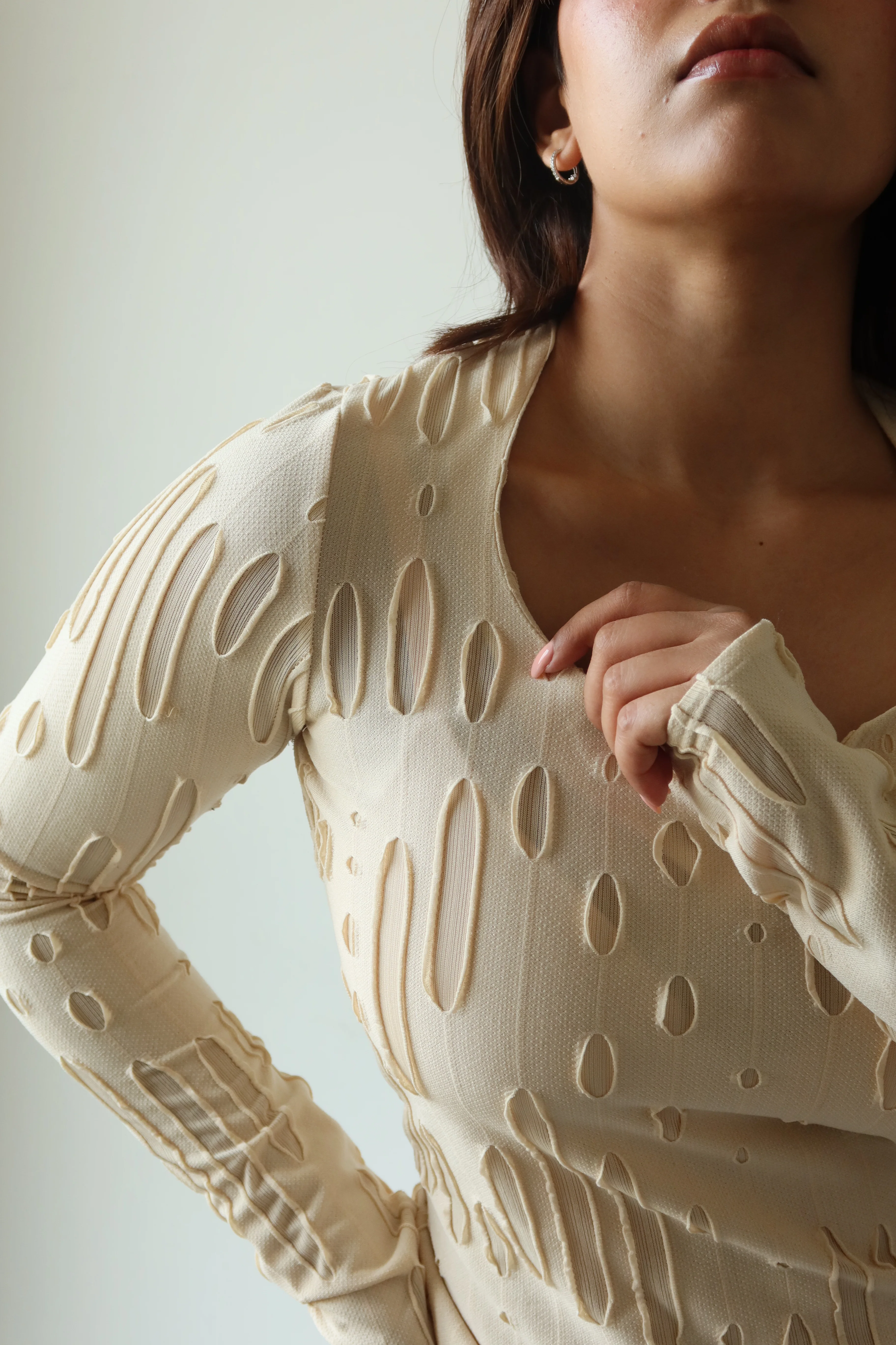 Amberline Ripped Fitted Top - Image 6