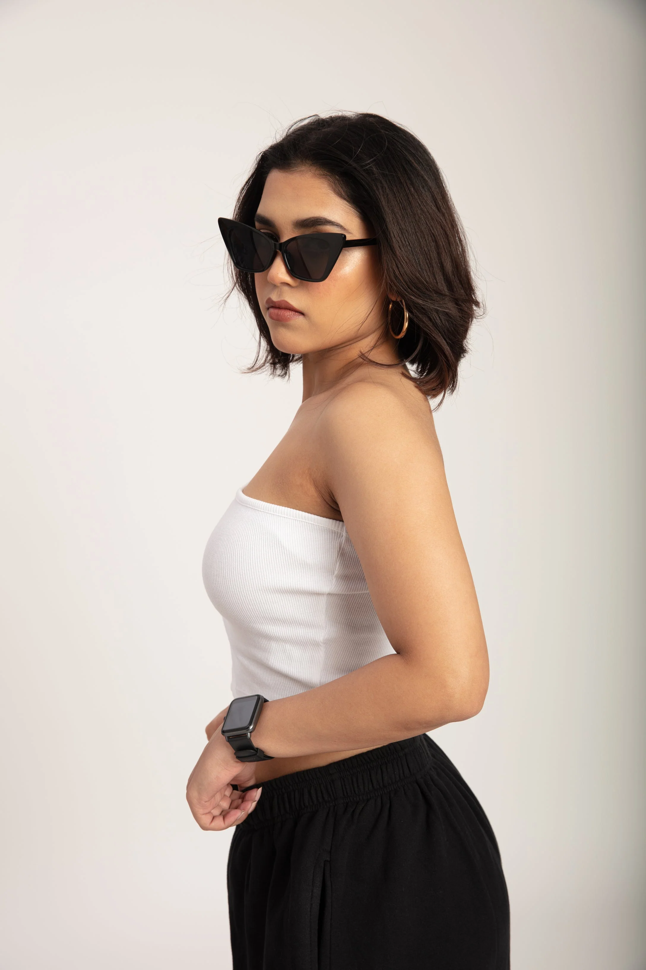 Basic One Shoulder Crop Top - Image 10