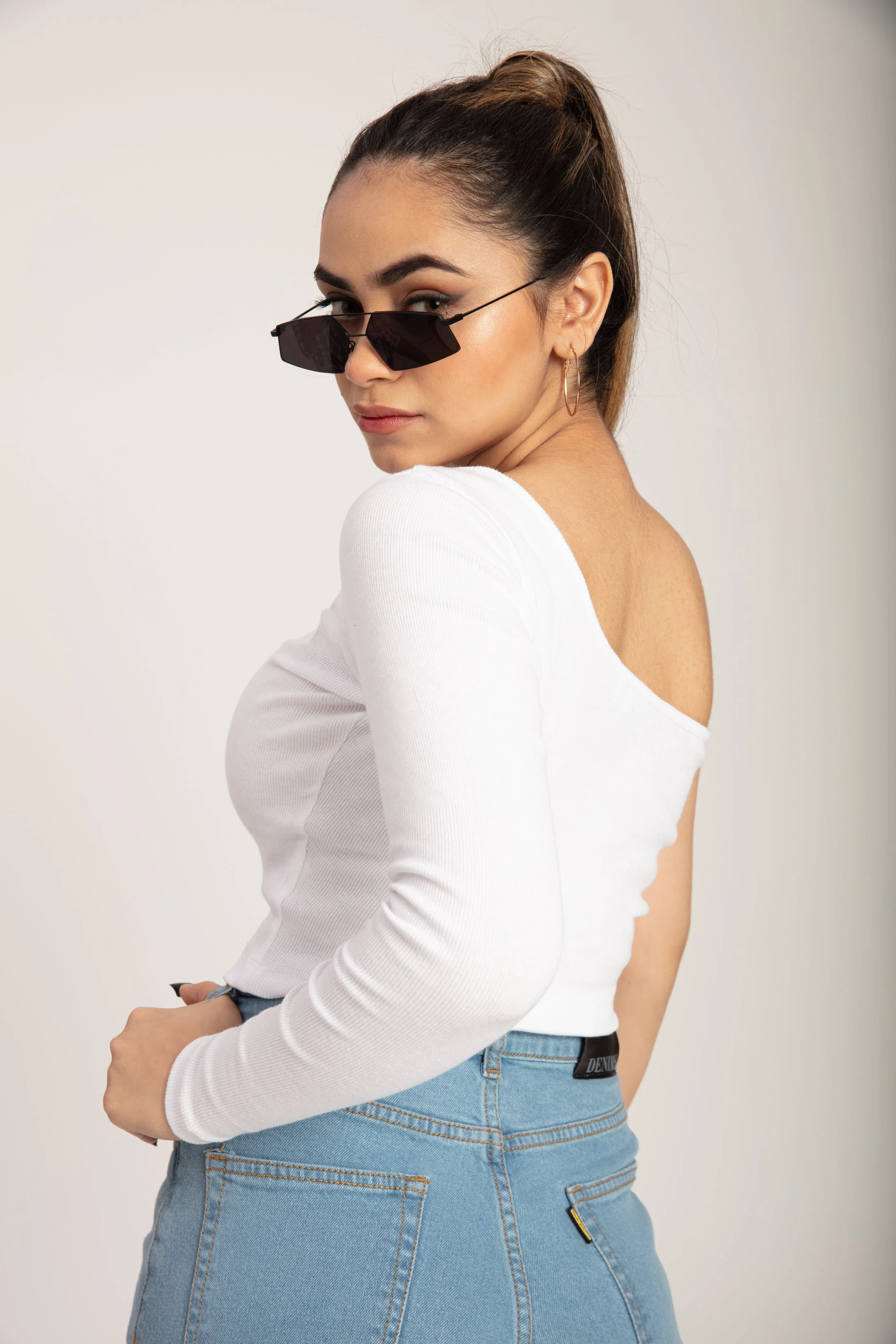 Basic One Shoulder Top - Image 13