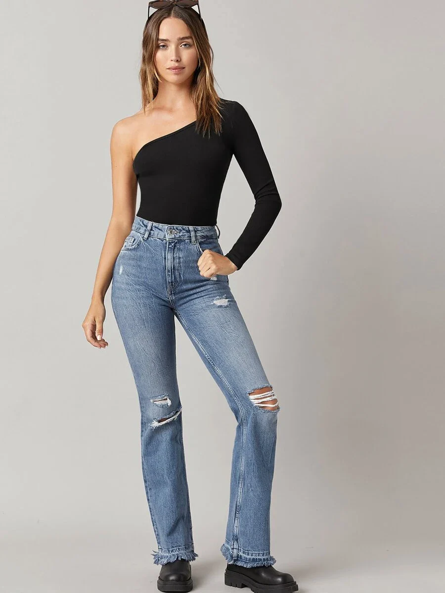 Basic One Shoulder Top - Image 4
