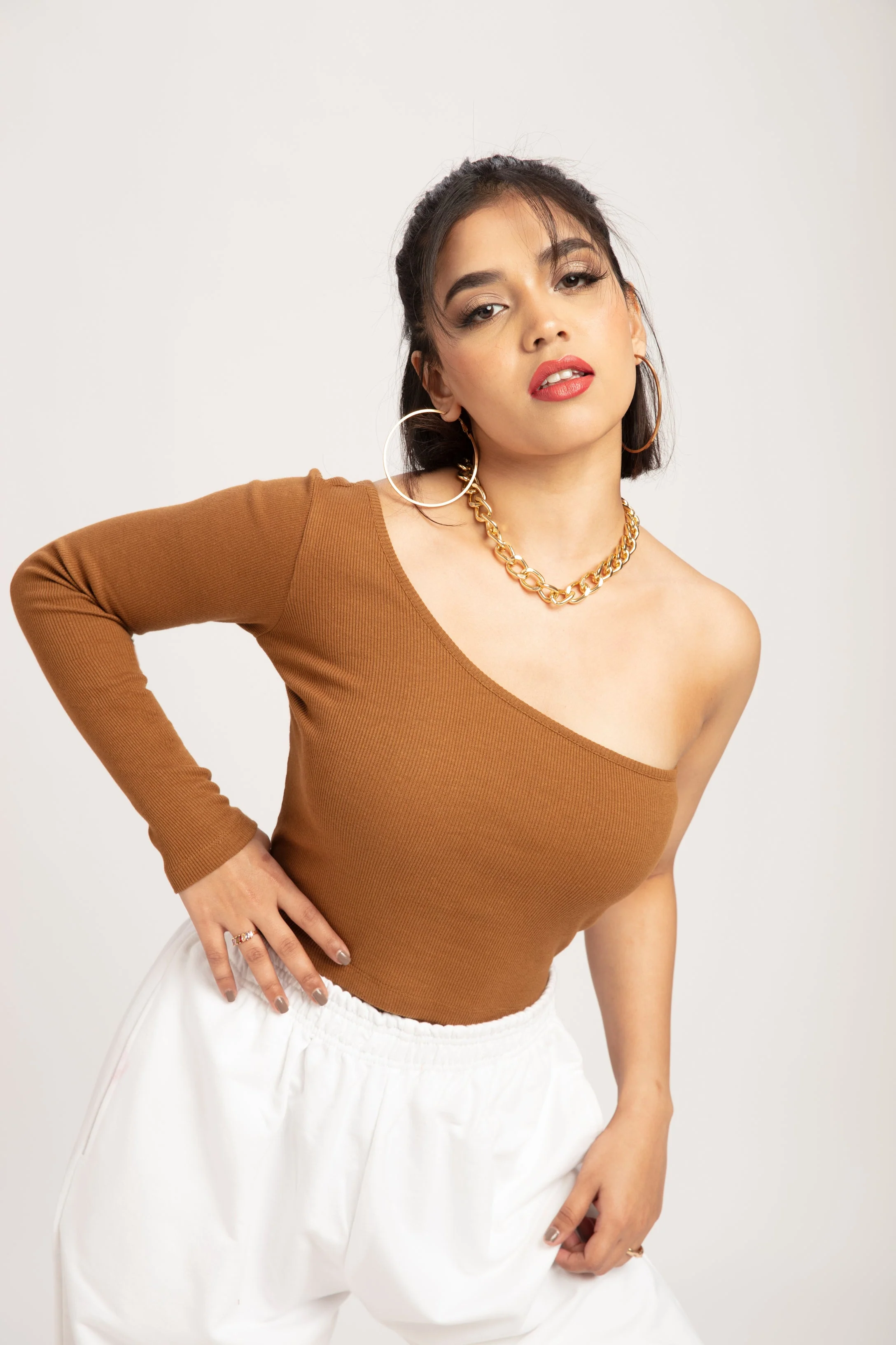 Basic One Shoulder Top - Image 6