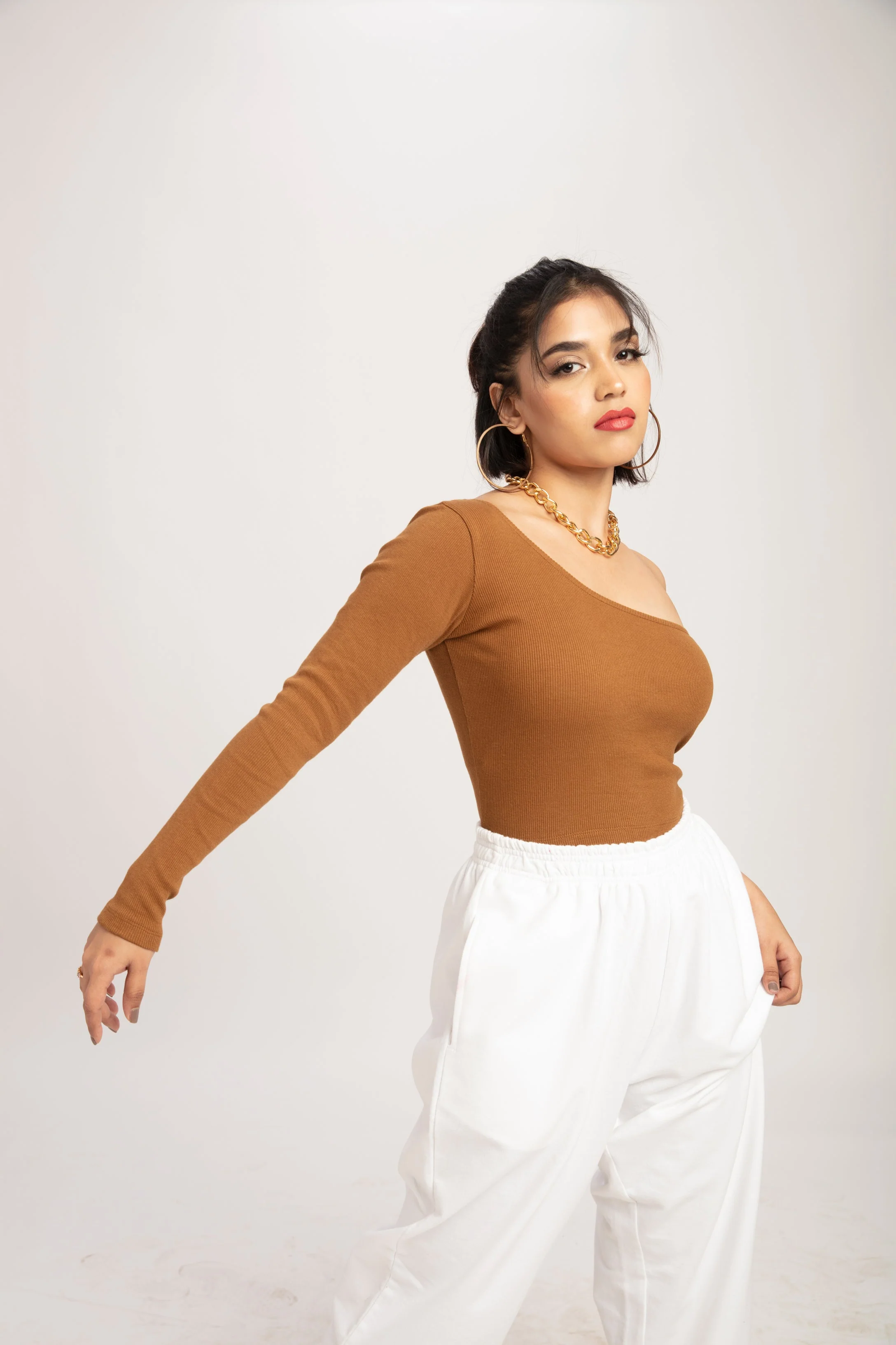 Basic One Shoulder Top - Image 7