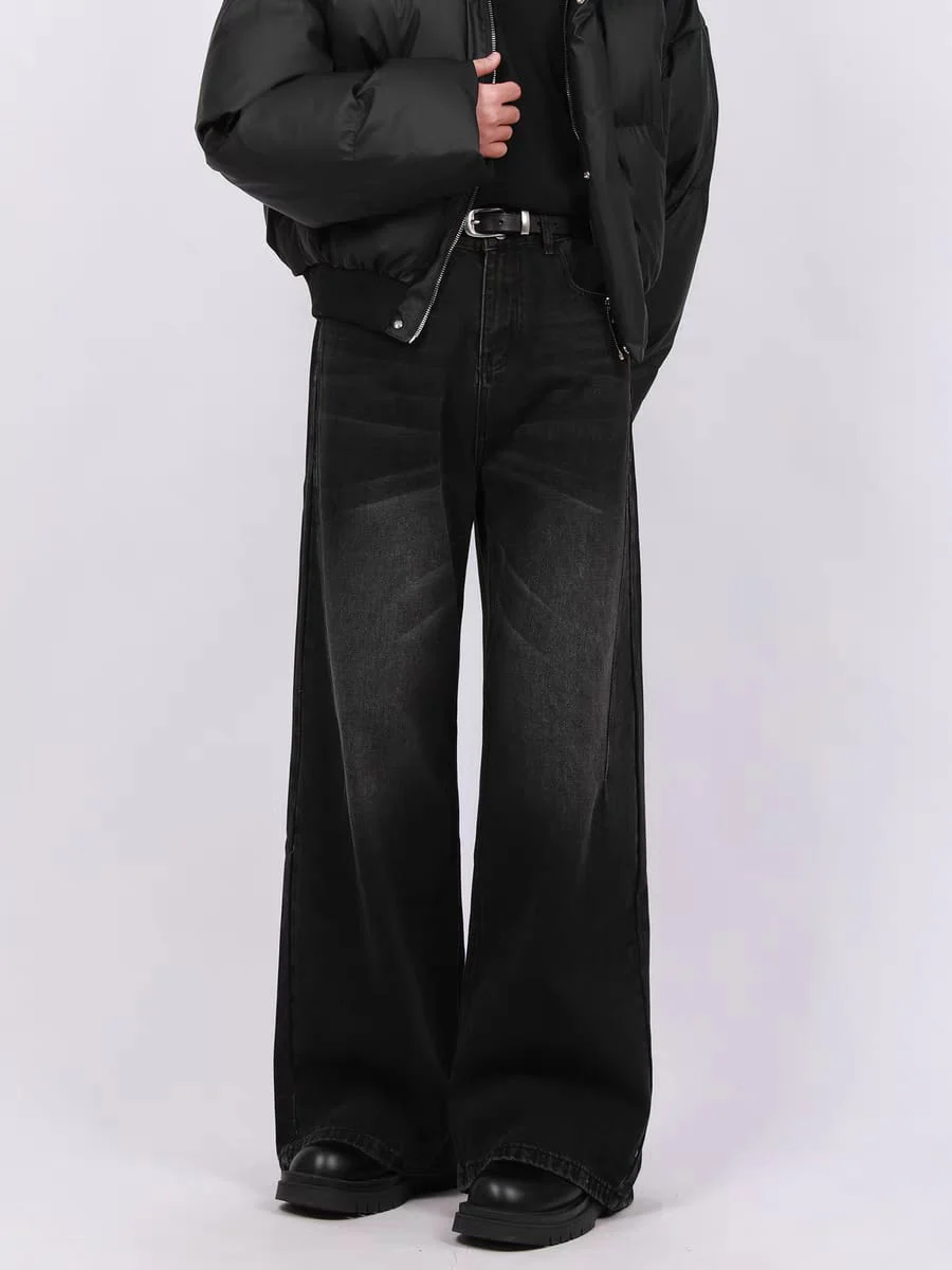 Black Dynasty Wash Straight A Line Jeans - Image 4