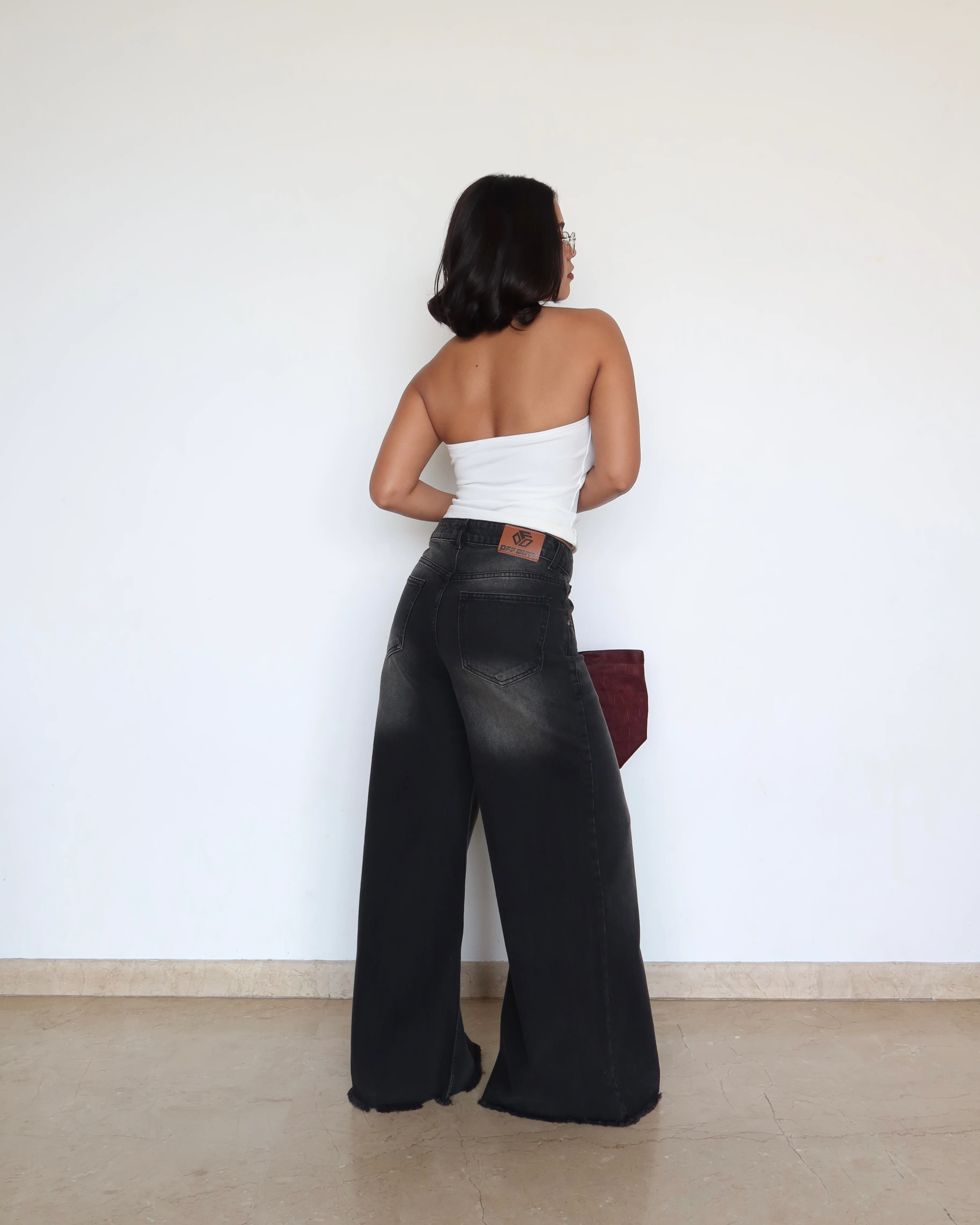 Black Flame Extra Wide Jeans - Image 8