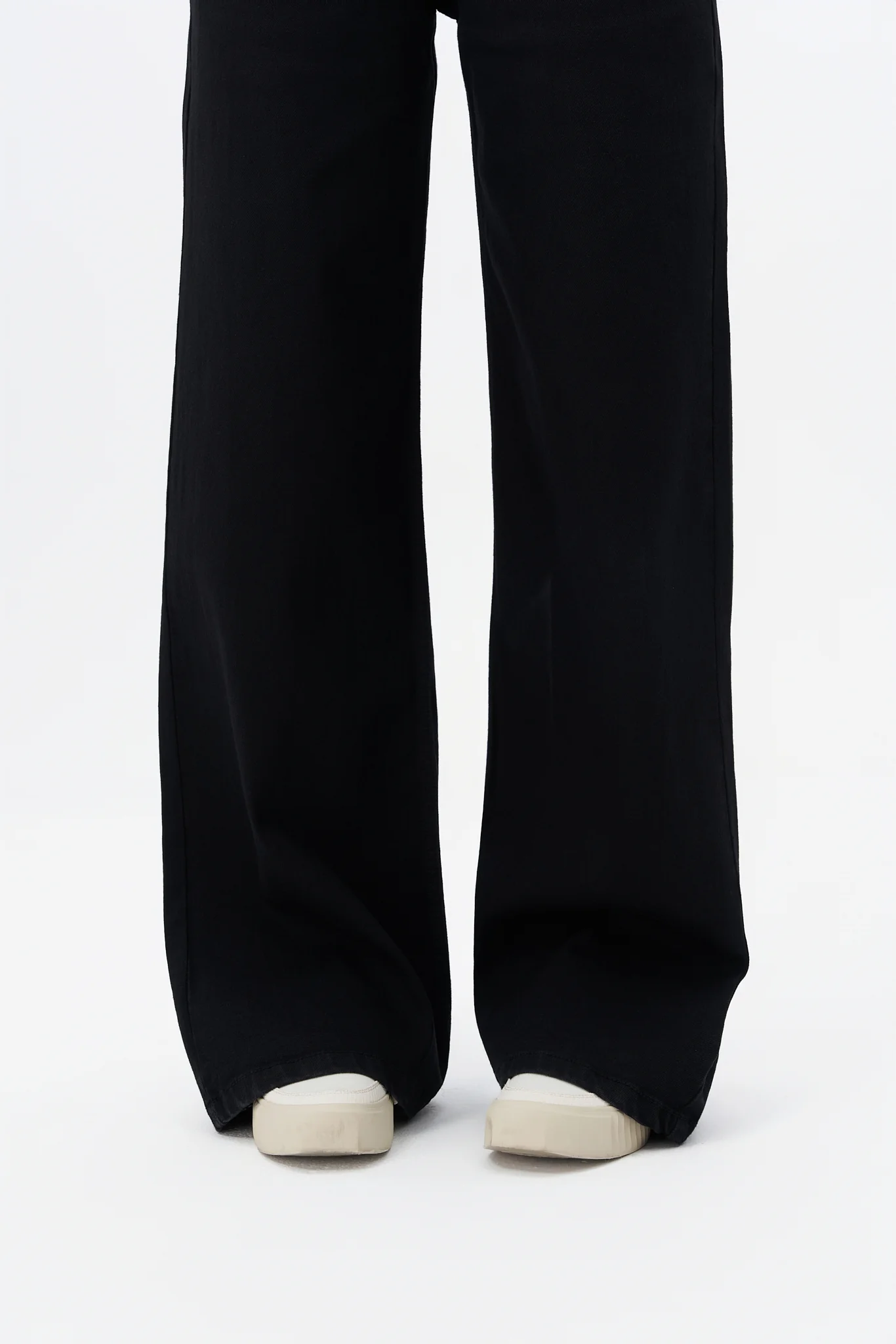 Black Plazo Fall Wide Leg High Rise Jeans - Image 7