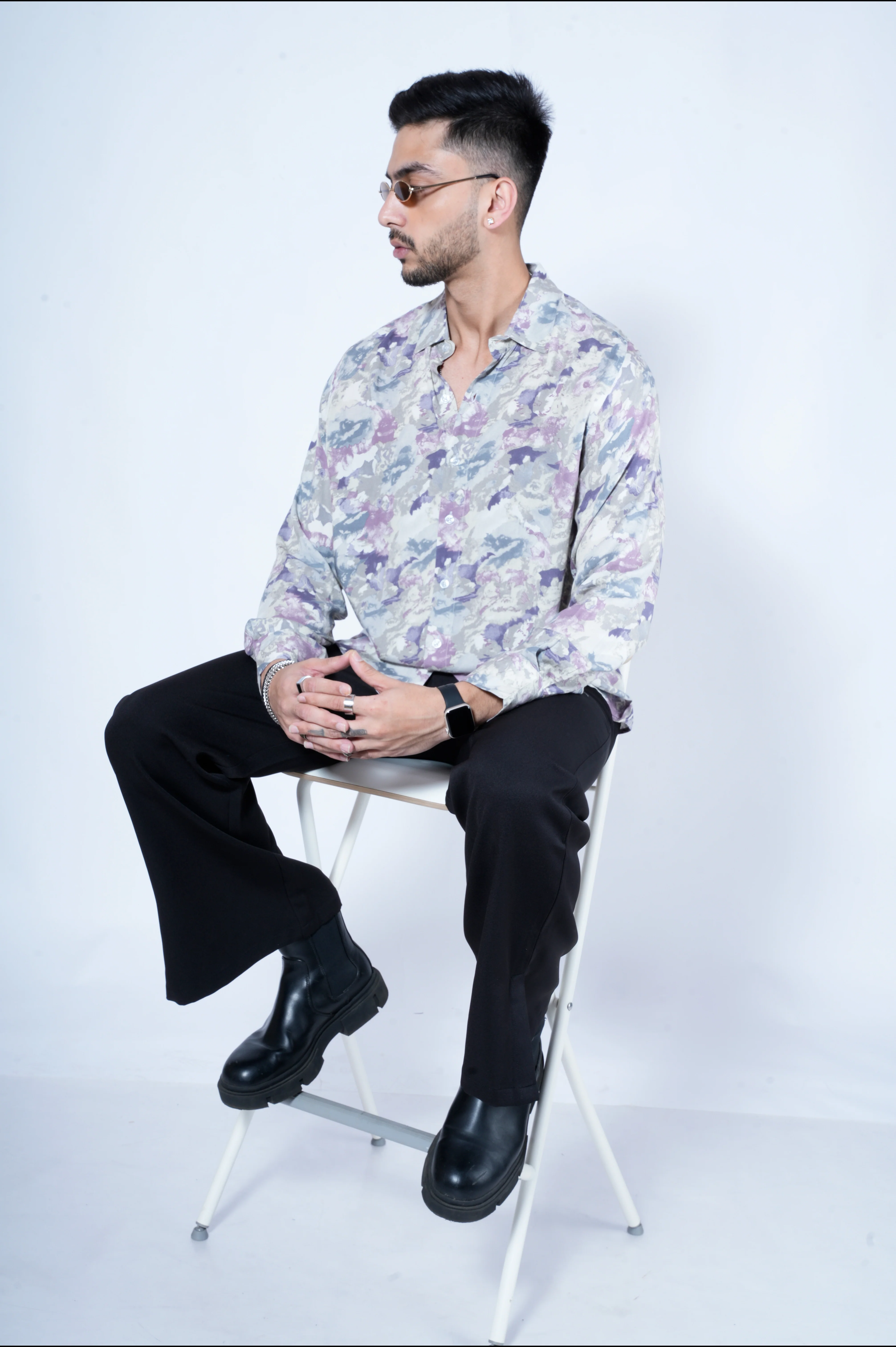 Blended Bloom Print Full Sleeves Shirt - Image 4