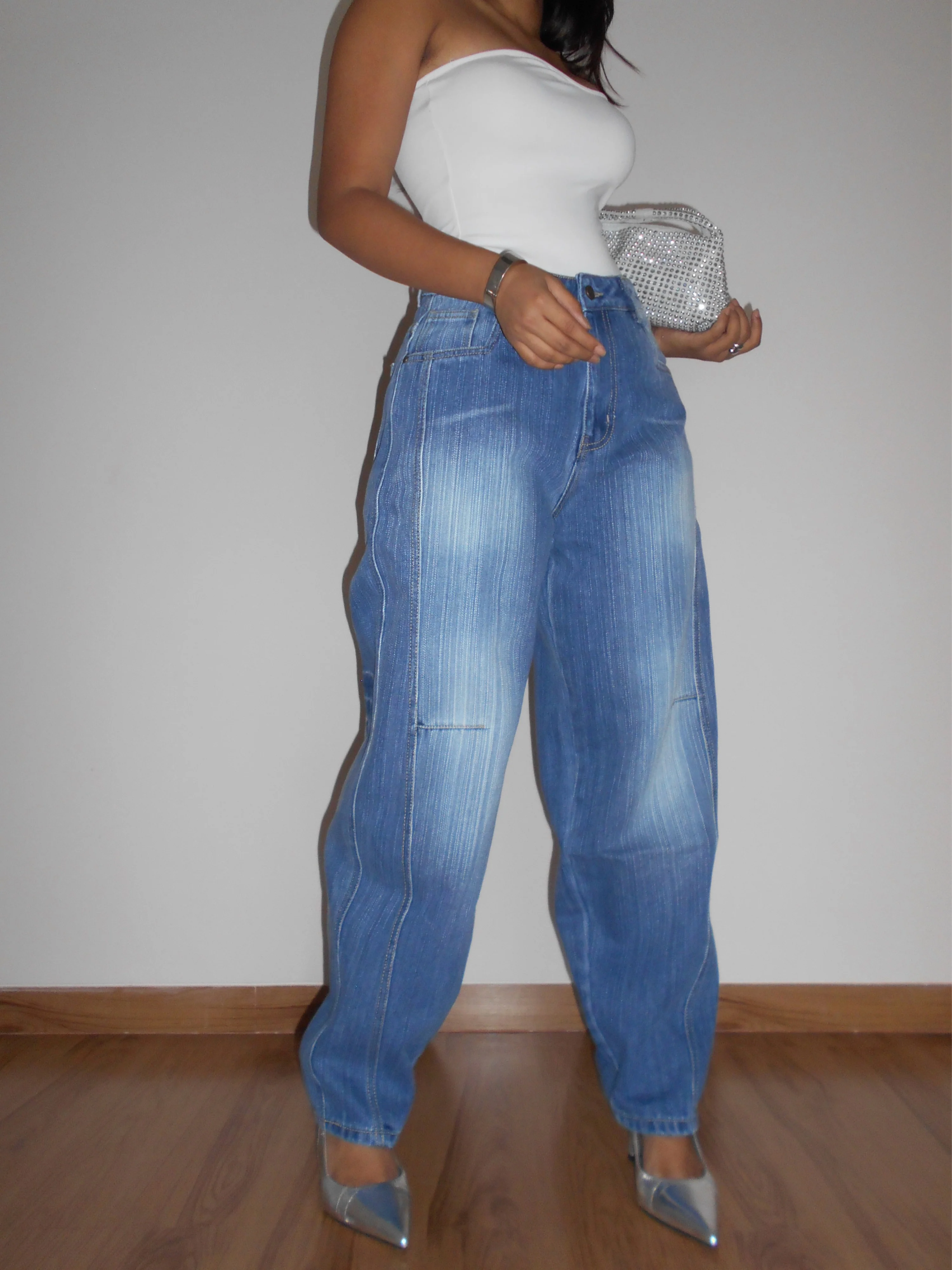 Blue Crush Slub Skater Fit Jeans - Image 5