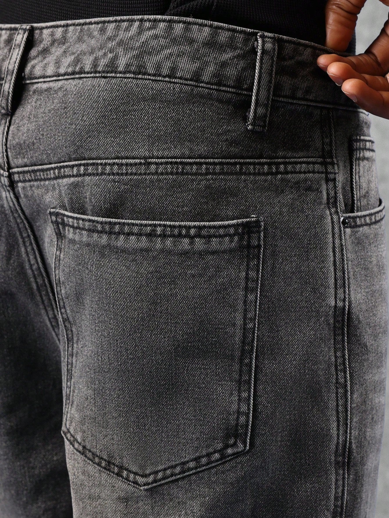 Bullet Grey Super Baggy Jeans - Image 6
