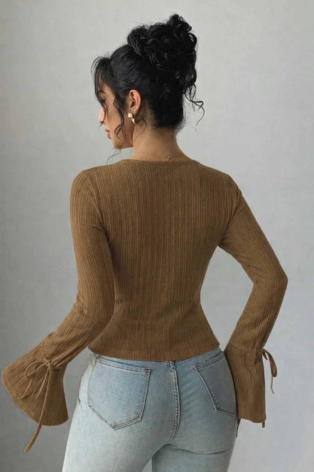 Charm Knit Cardigan Top - Image 5