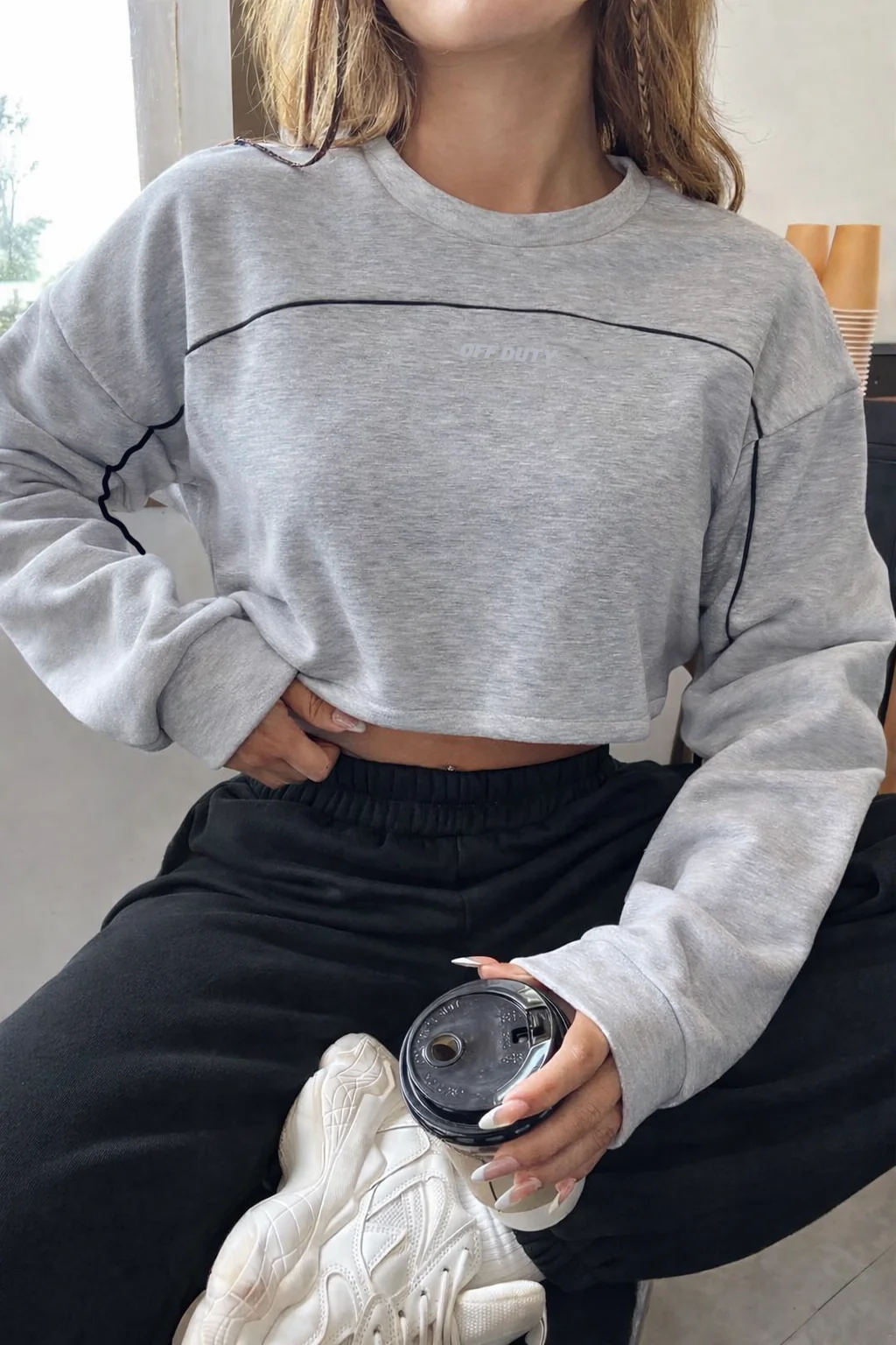 Cloud Contrast Full Sleeve Top - Image 30