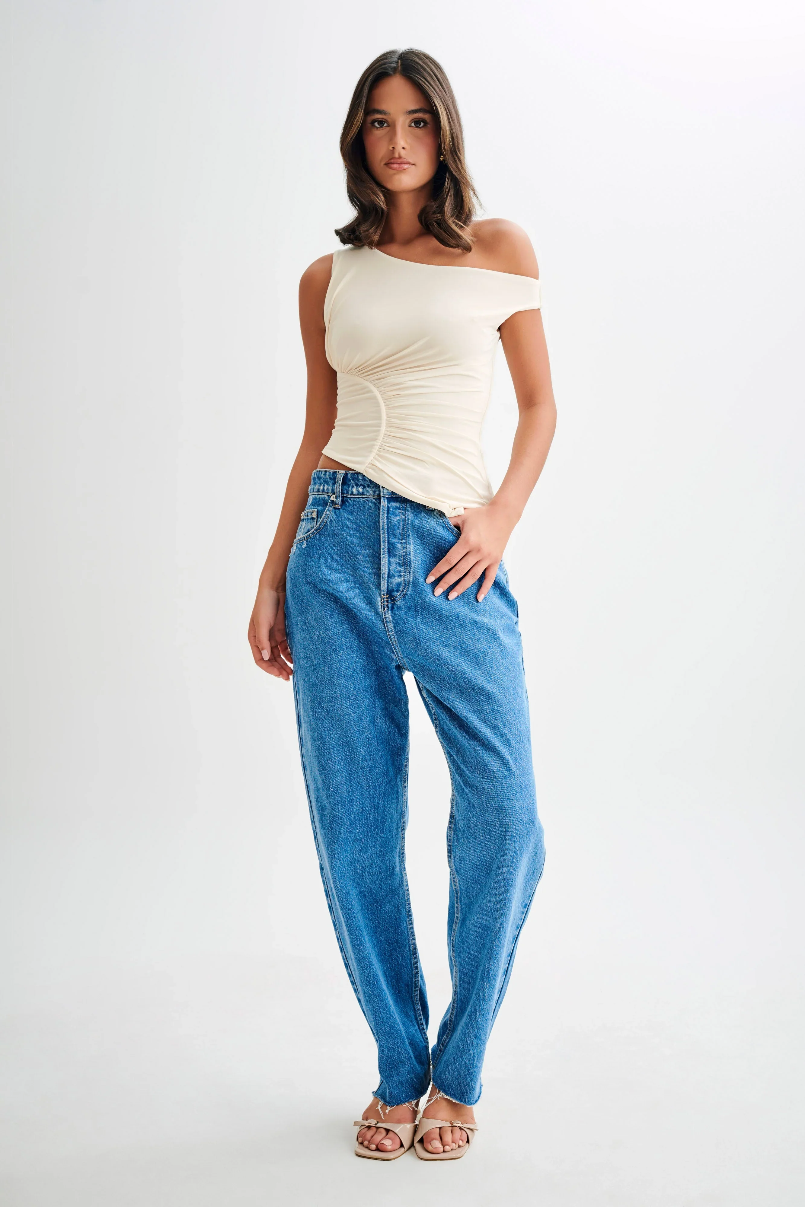 Contemporary Elegance Ruched Top - Image 3