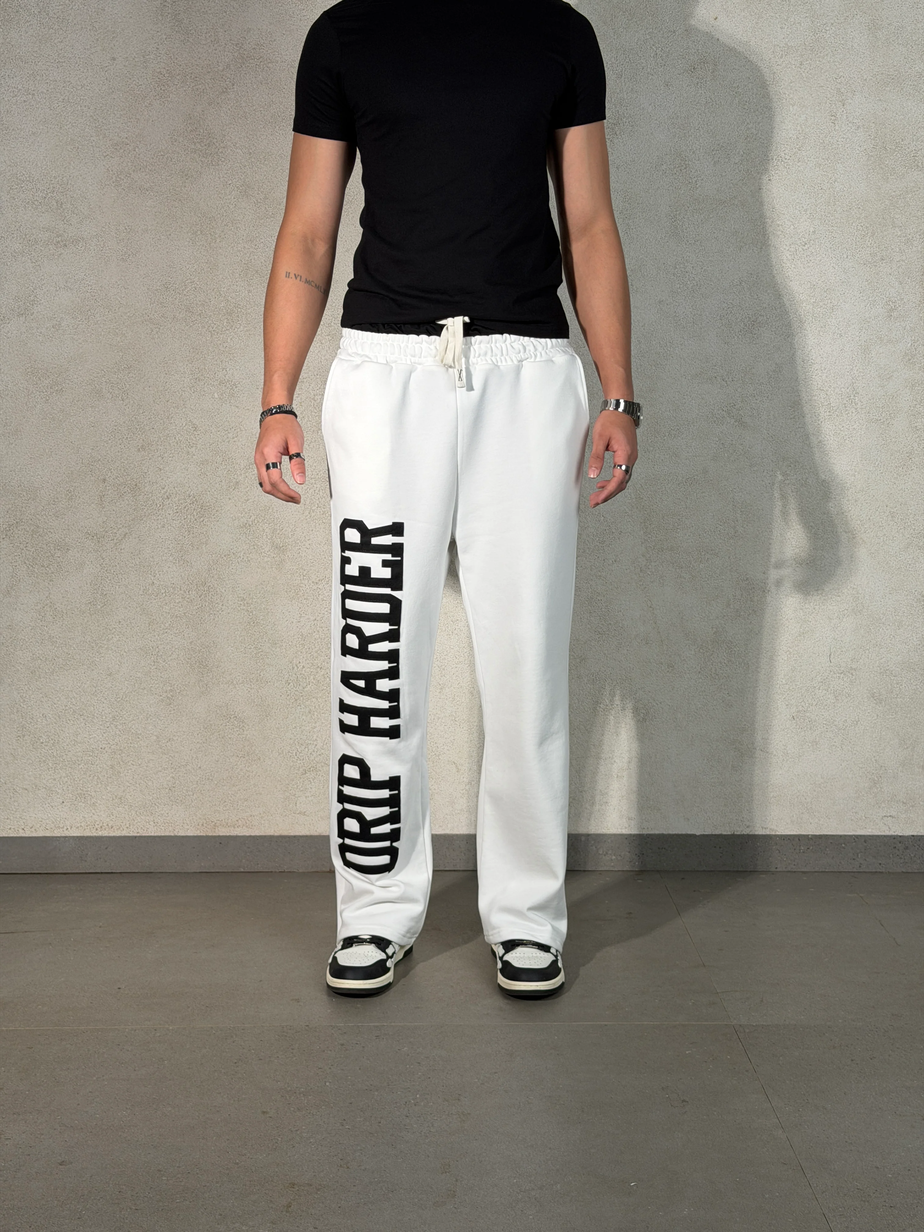 Contrast Belted Drip Harder Joggers - Image 4