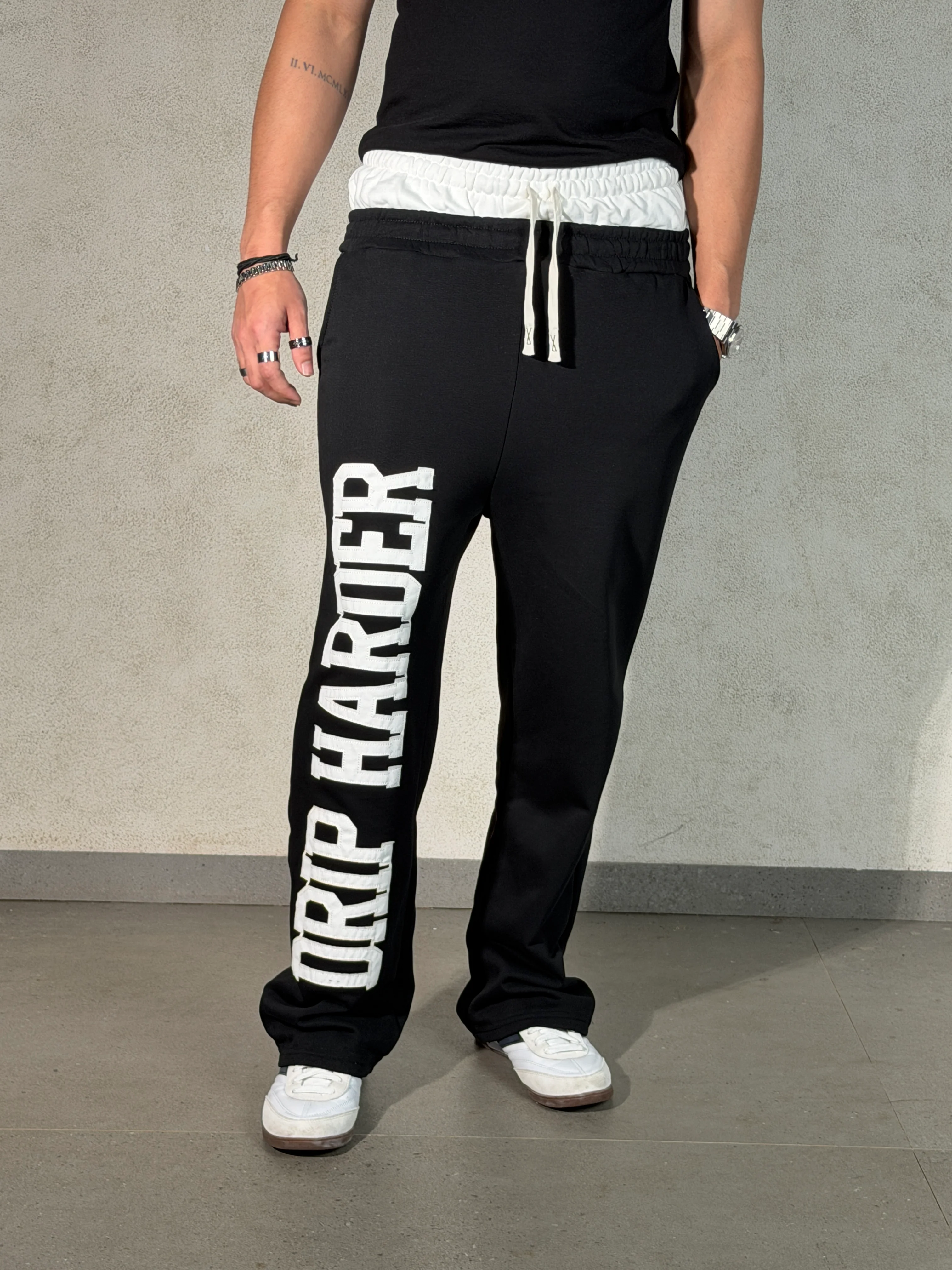 Contrast Belted Drip Harder Joggers - Image 8