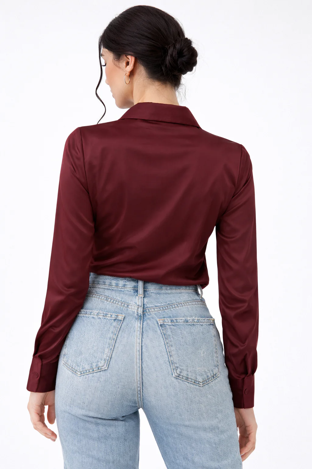 Cowl Neck Collared Blouse - Image 16