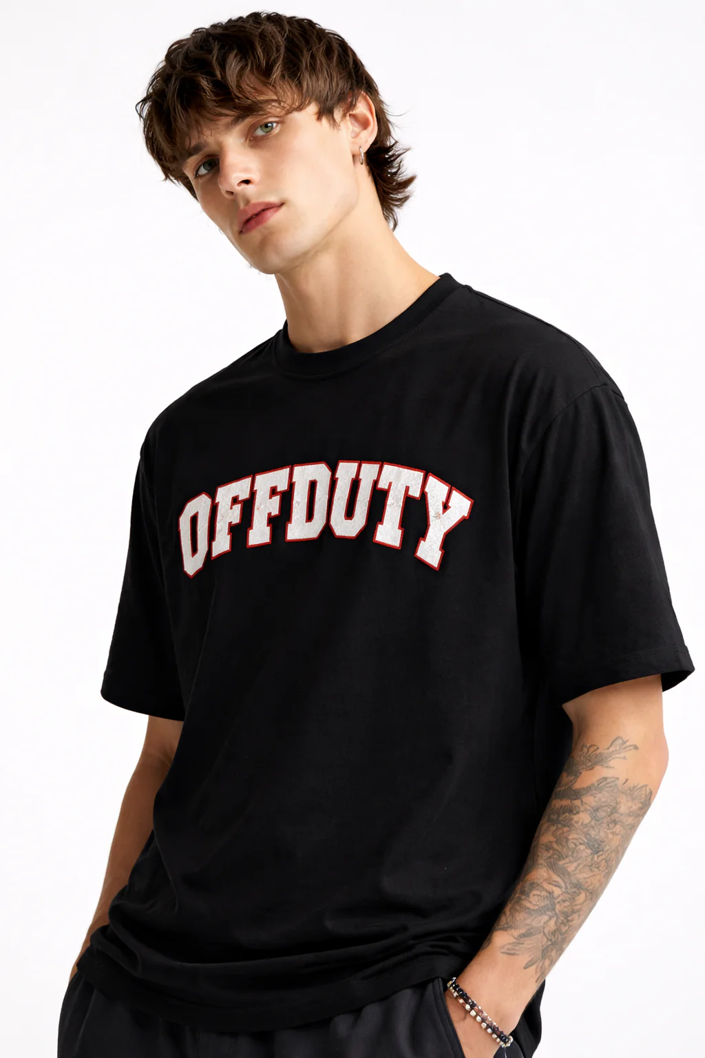 Curved Terry Patch Graphic Tee - Image 6