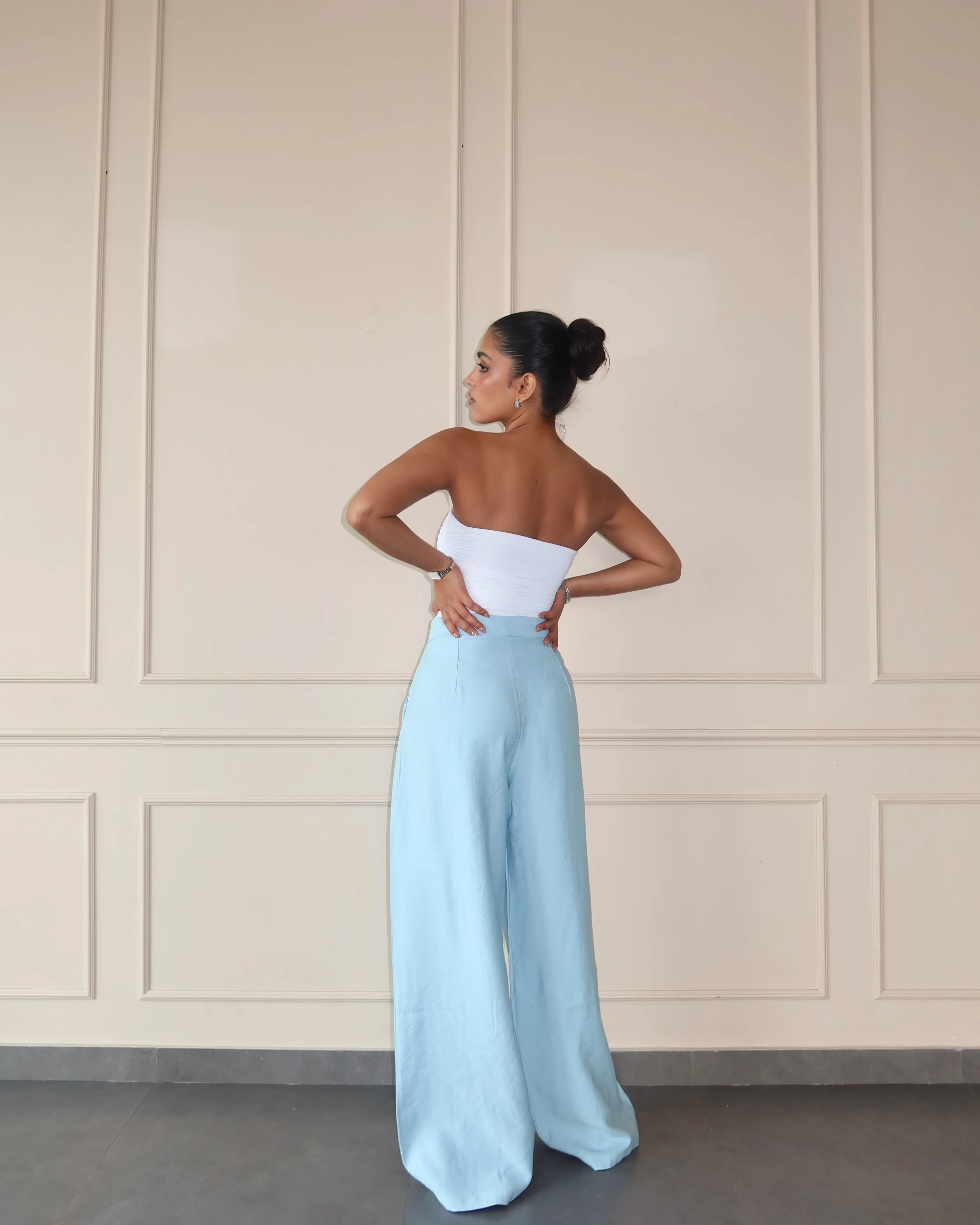 Defined Pleats Wide Leg Pants - Image 8
