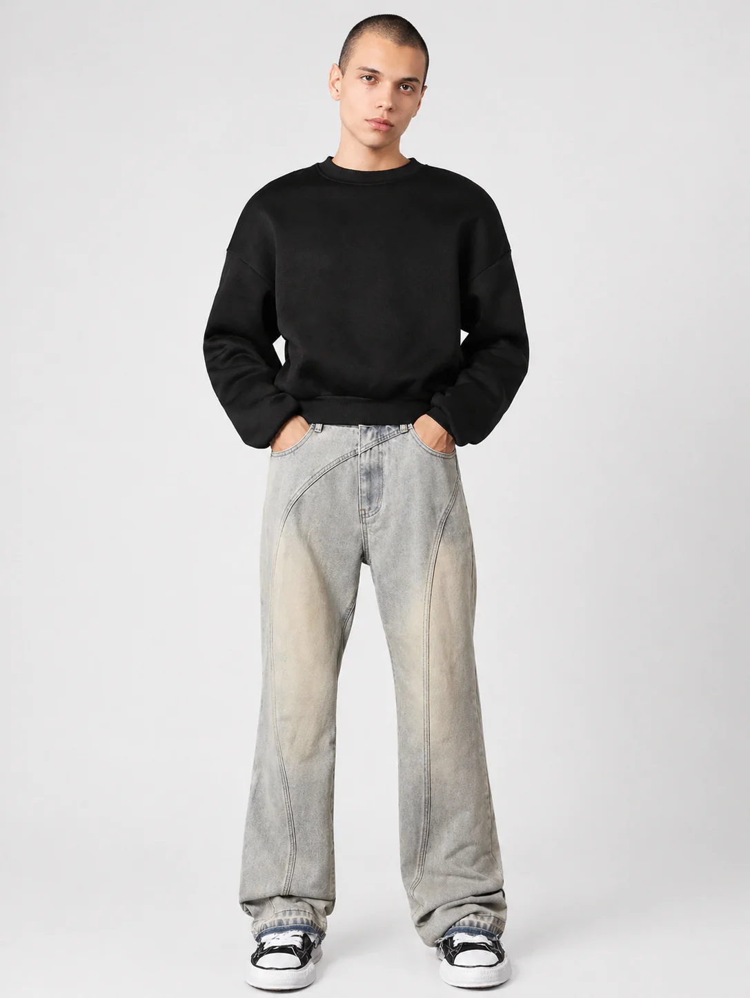Deform Blue Straight A Line Jeans - Image 2