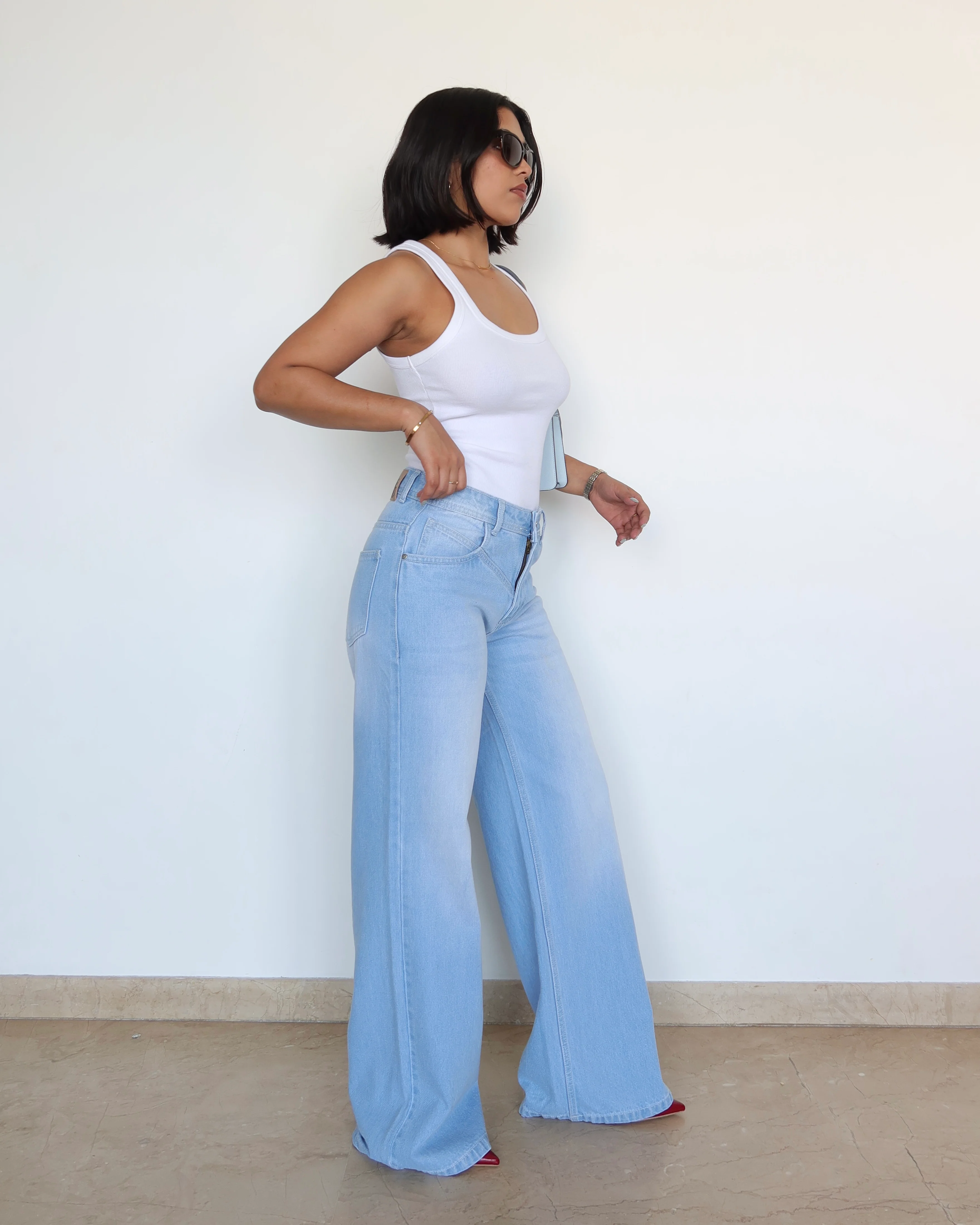 Distorted Darling Wide Leg Jeans - Image 4