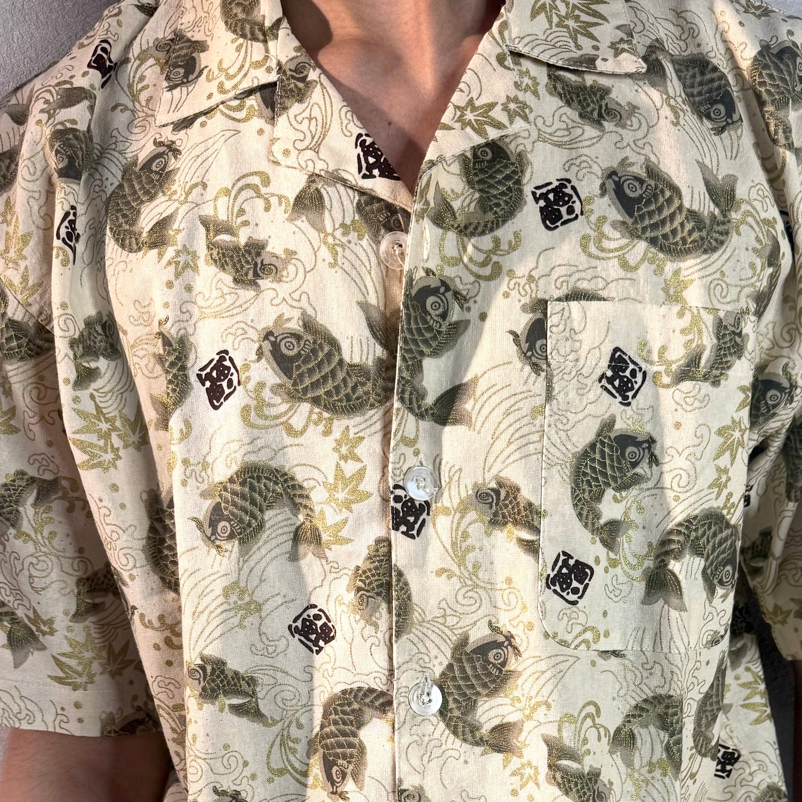 Dragon Gold Fish Structured Shirt - Image 4