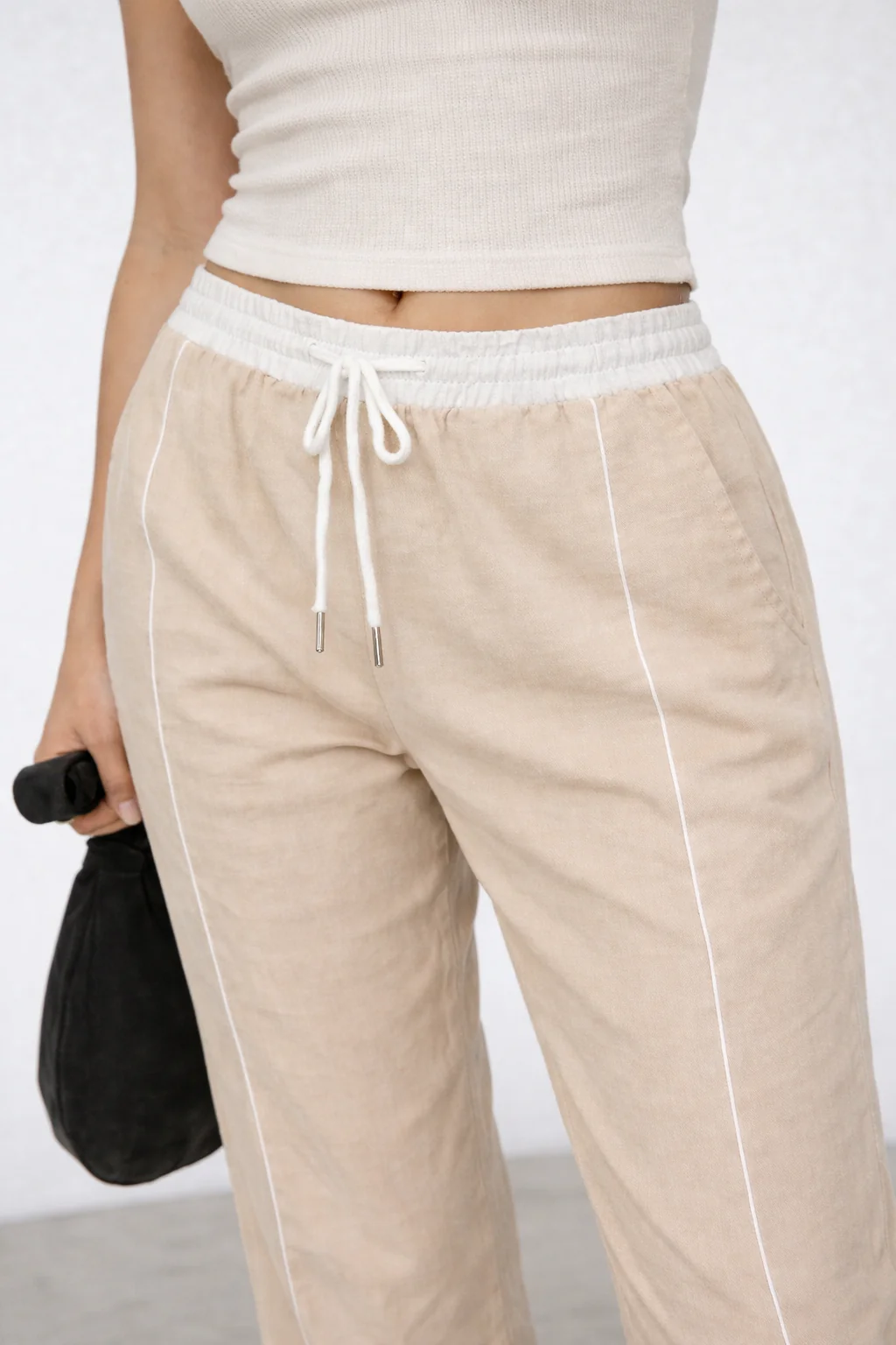 Drawstring Wide Leg Pants - Image 12