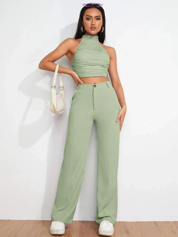 Everyday Straight leg High Waist Pants - Image 7