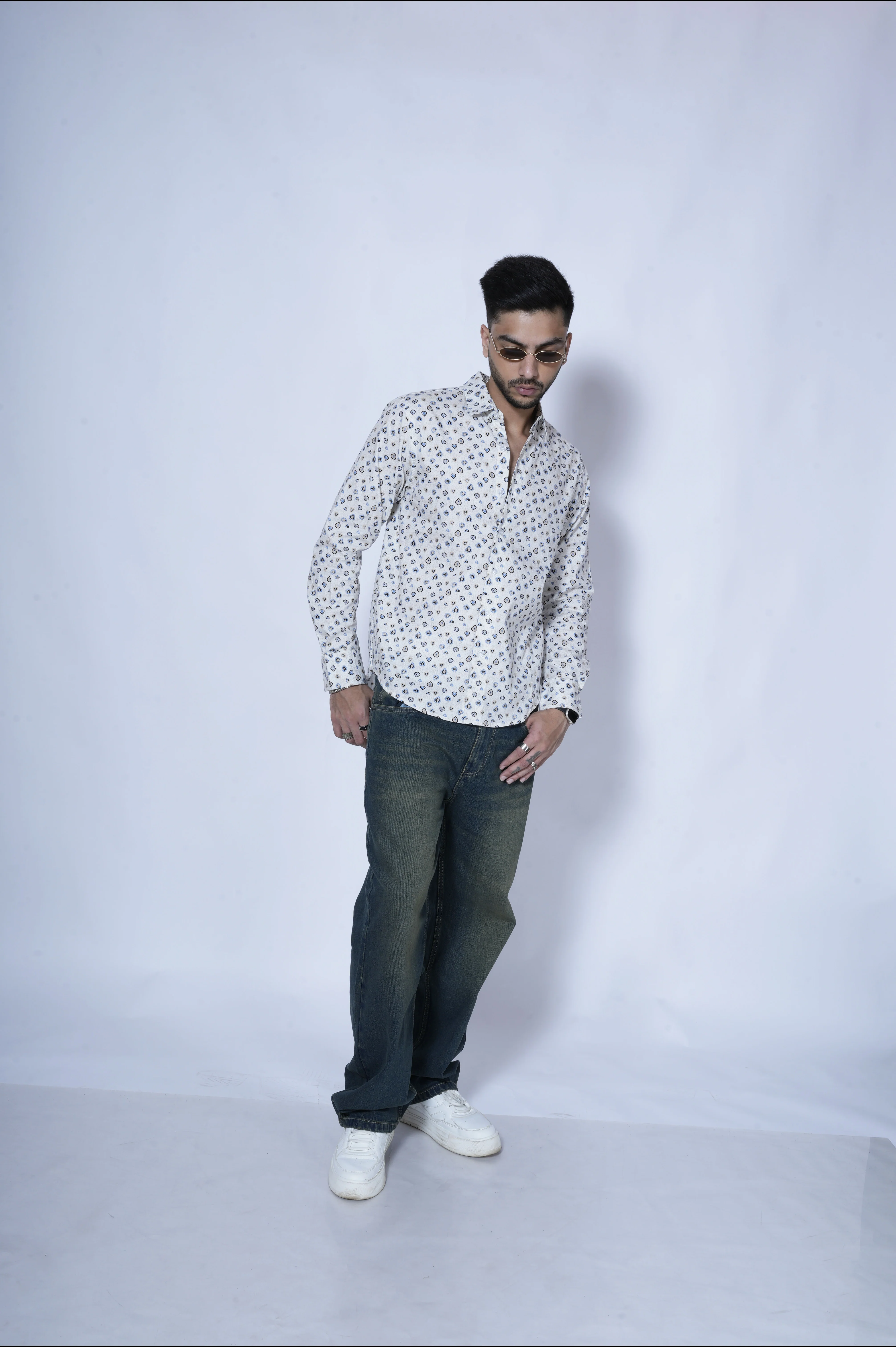 Evil Eye Guardian Print Full Sleeves Shirt - Image 3