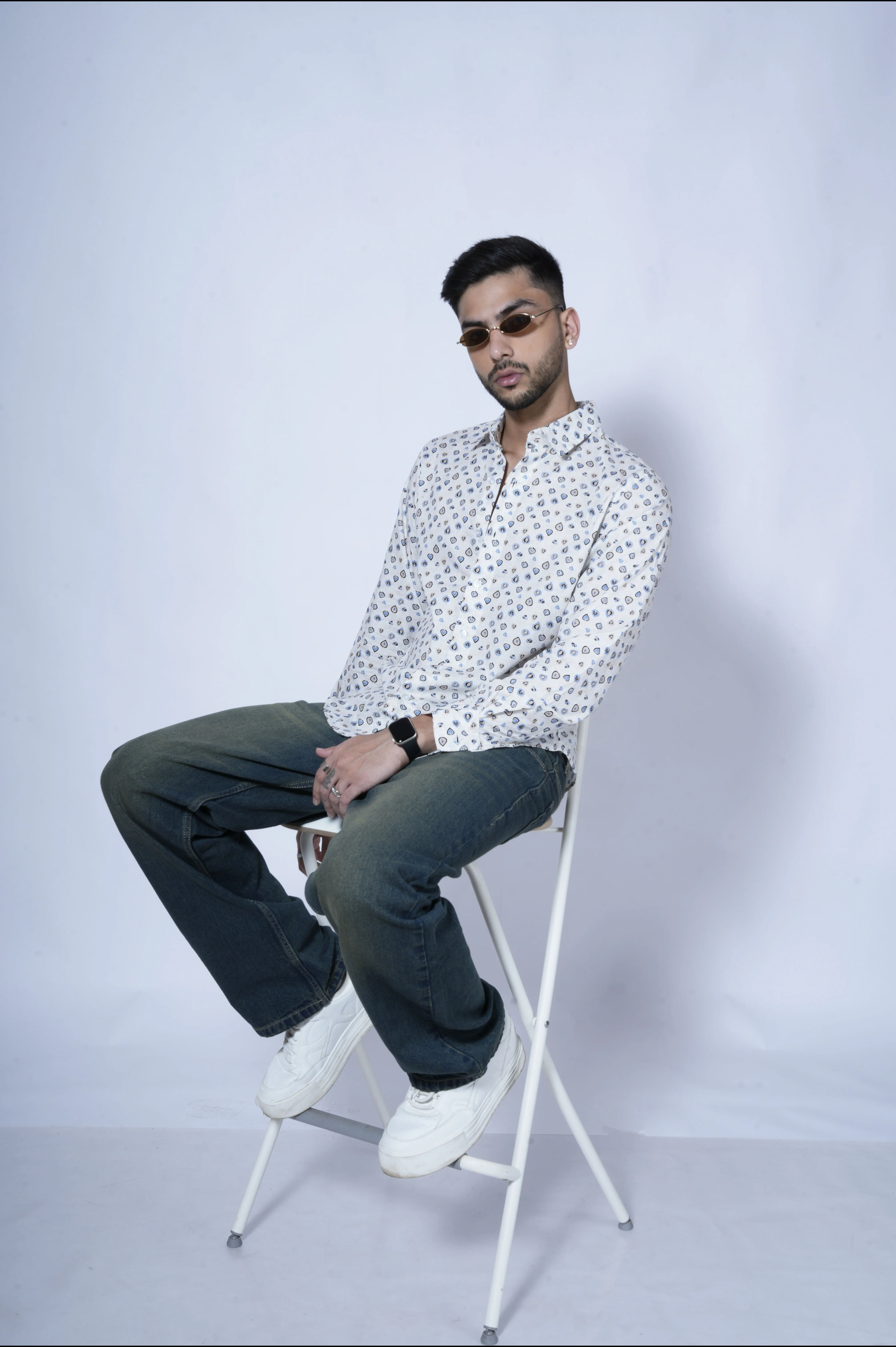 Evil Eye Guardian Print Full Sleeves Shirt - Image 4