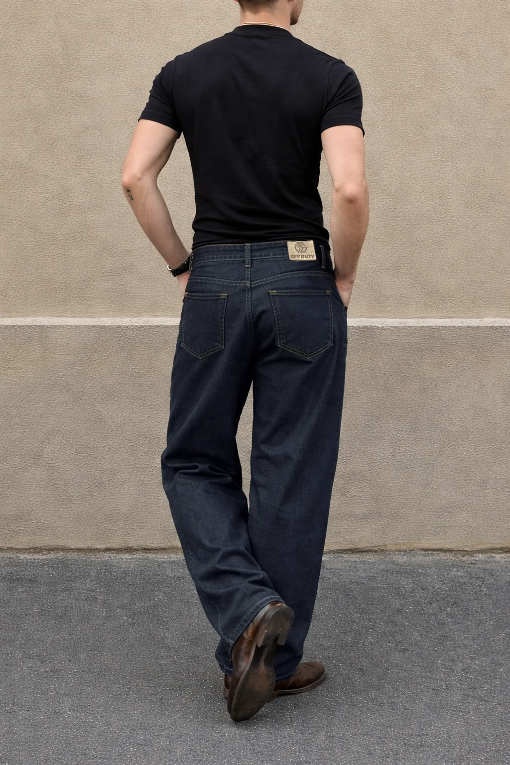 Fake Denim Supersoft Baggy Pants - Image 6