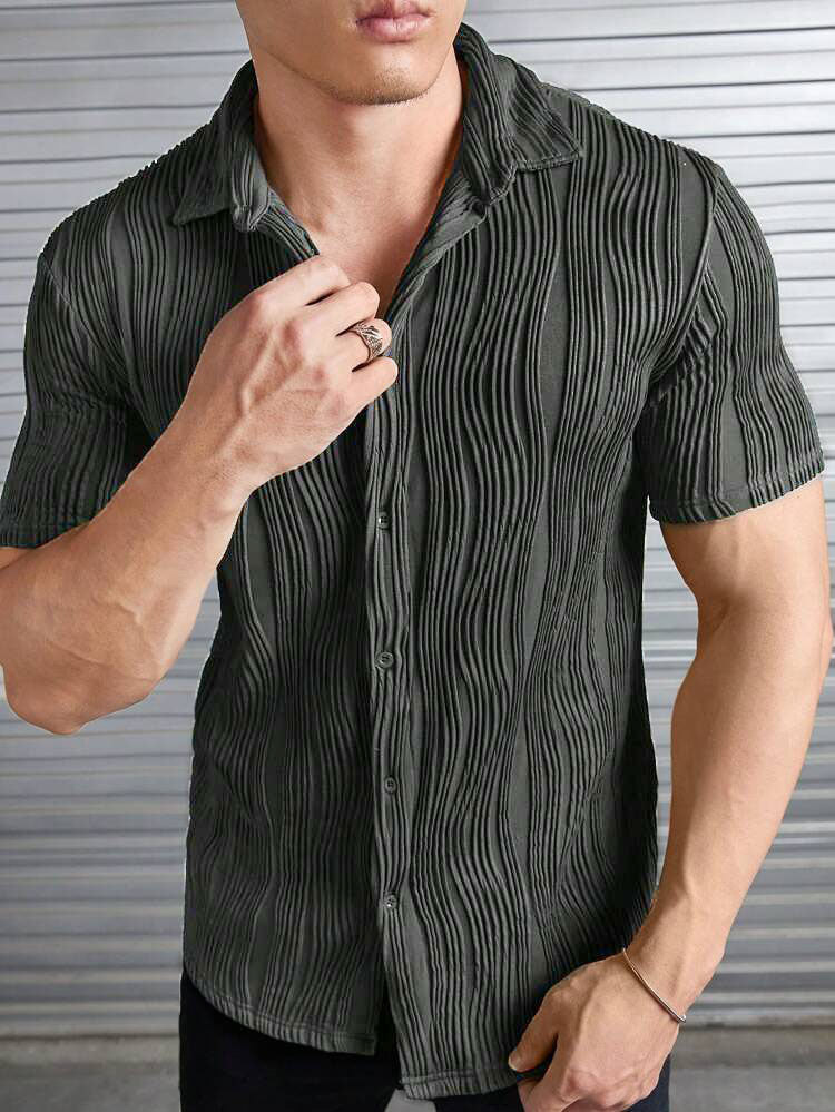 Fine Knit Slim Fit Shirt - Image 11