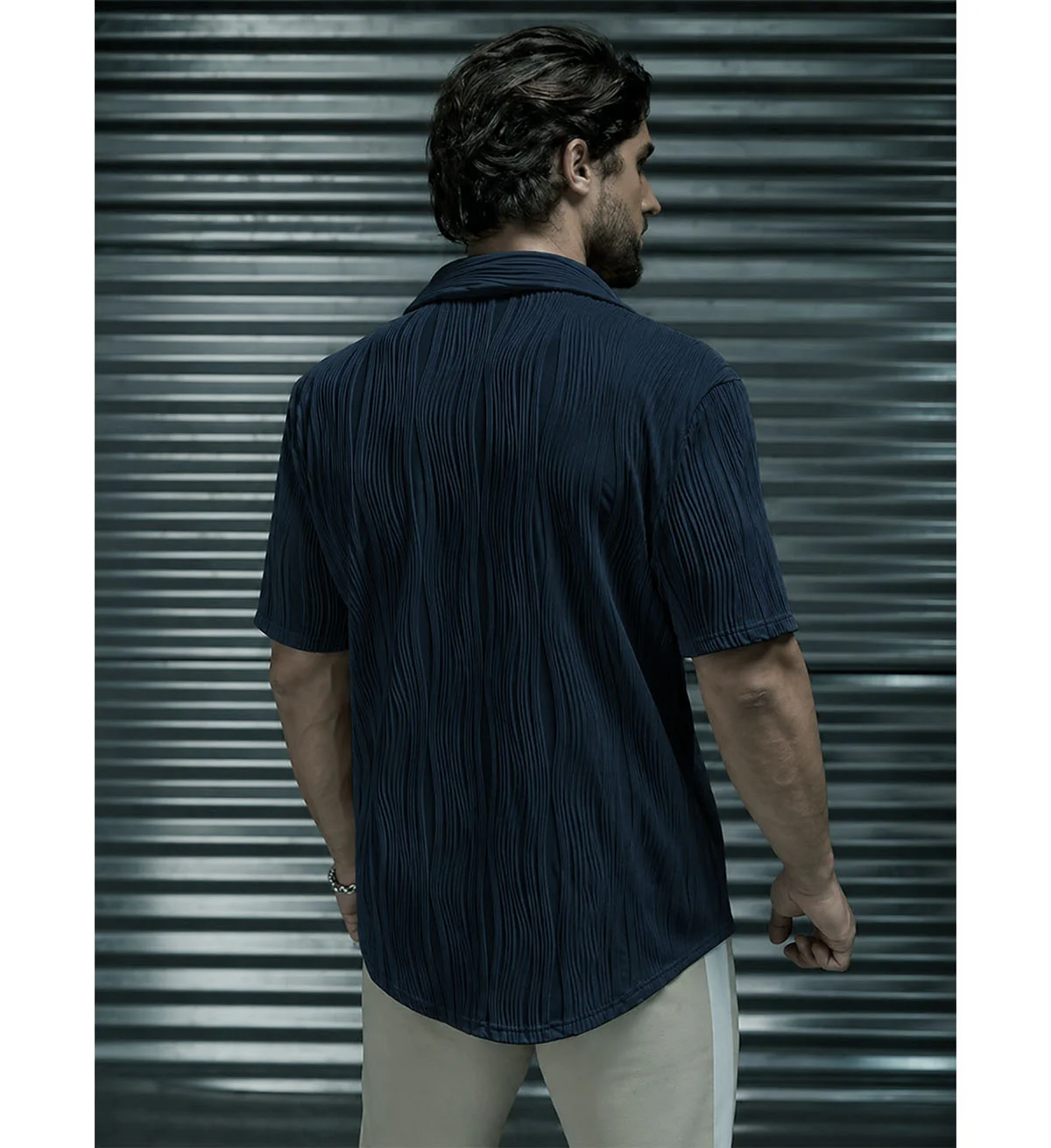 Fine Knit Slim Fit Shirt - Image 17