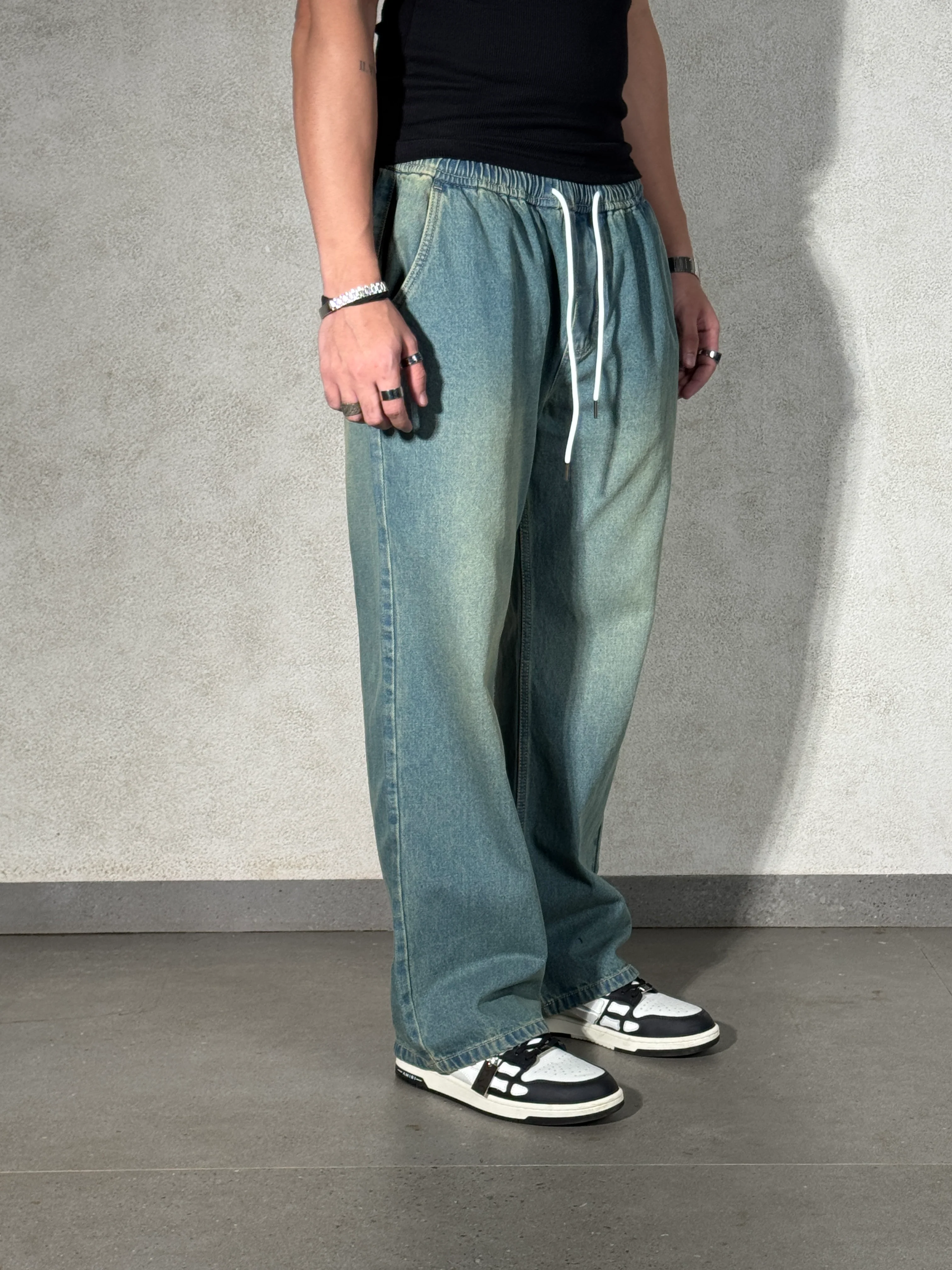 Flex Baggy Denim Joggers - Image 7