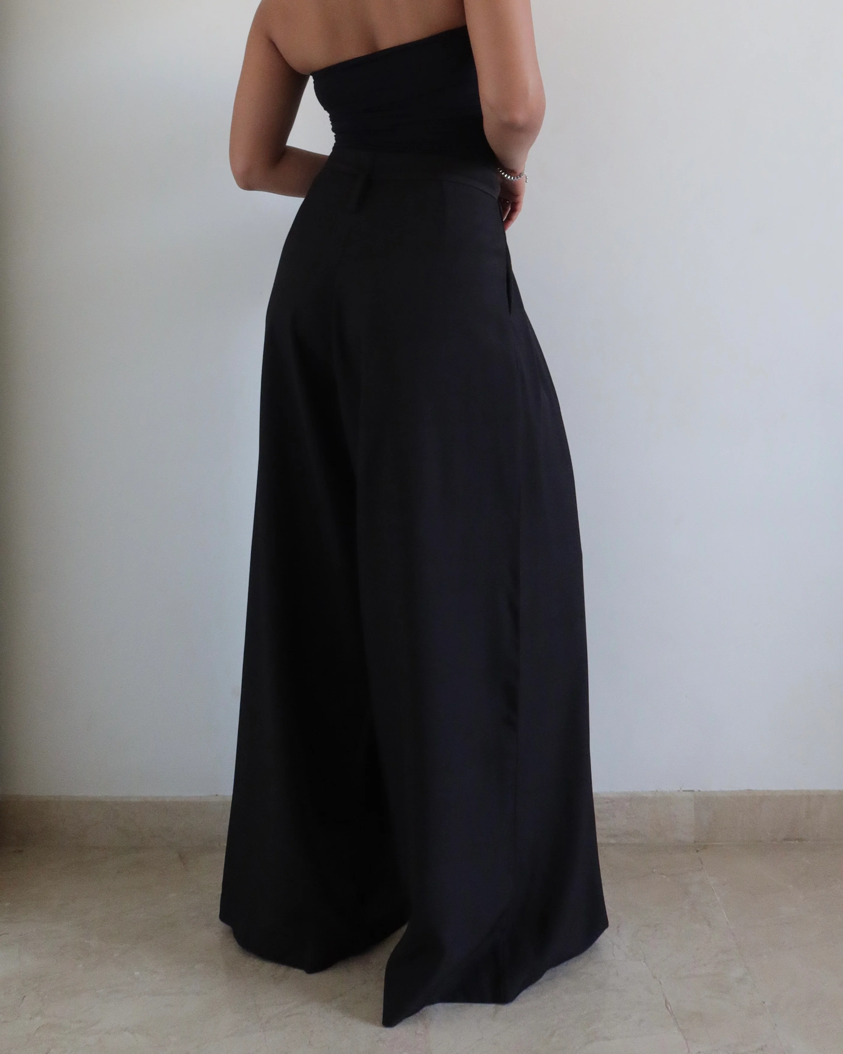 French Flow Pleated Wide Leg Pants - Image 13