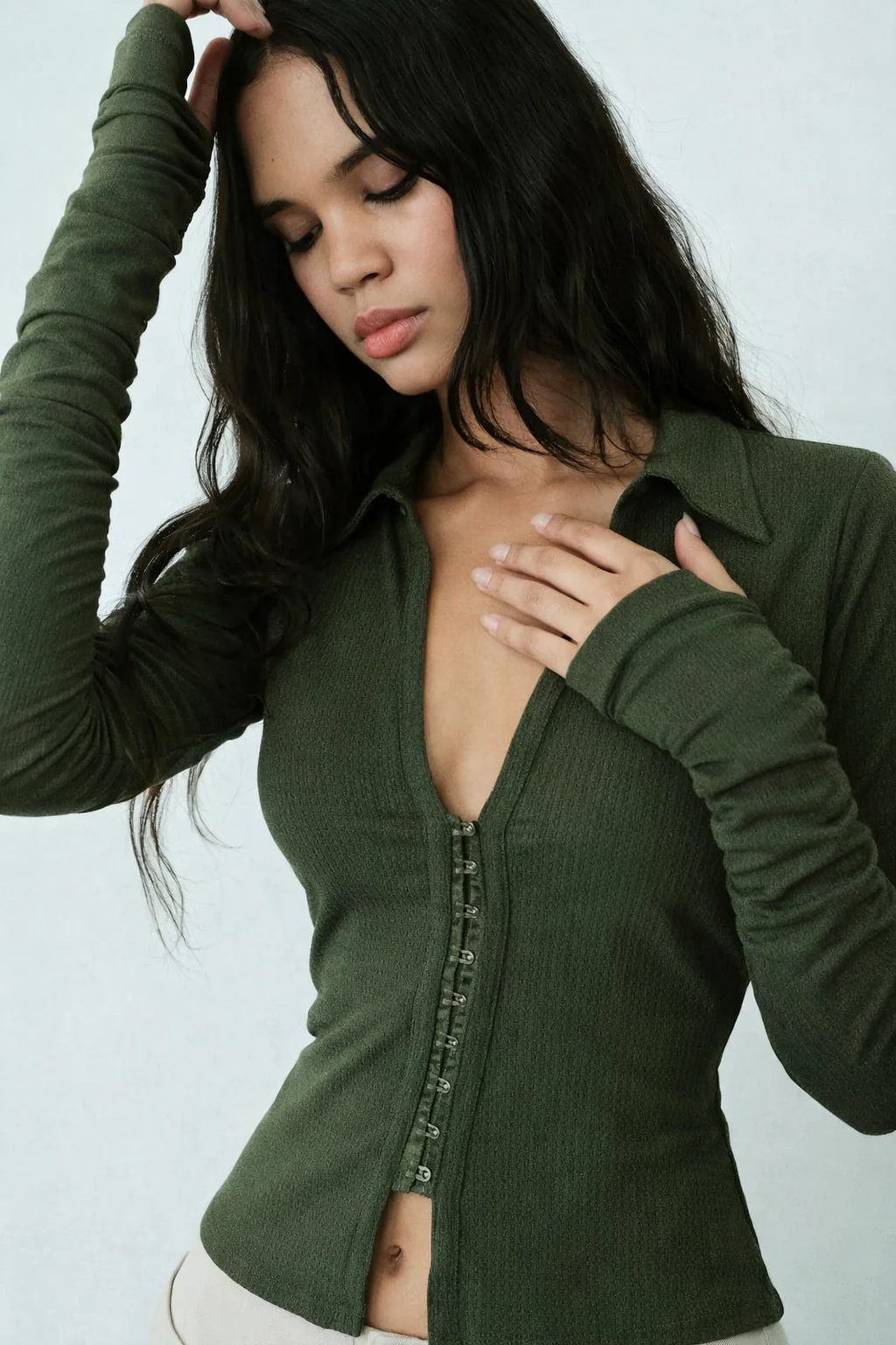 Hookline Edge Shirt Top - Image 5