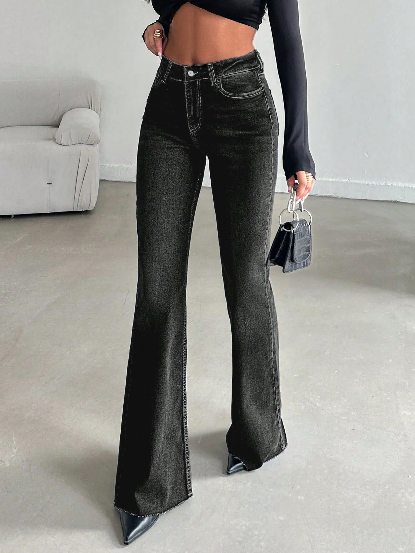 Iconic Babe Raw Edge Bootcut Jeans - Image 17