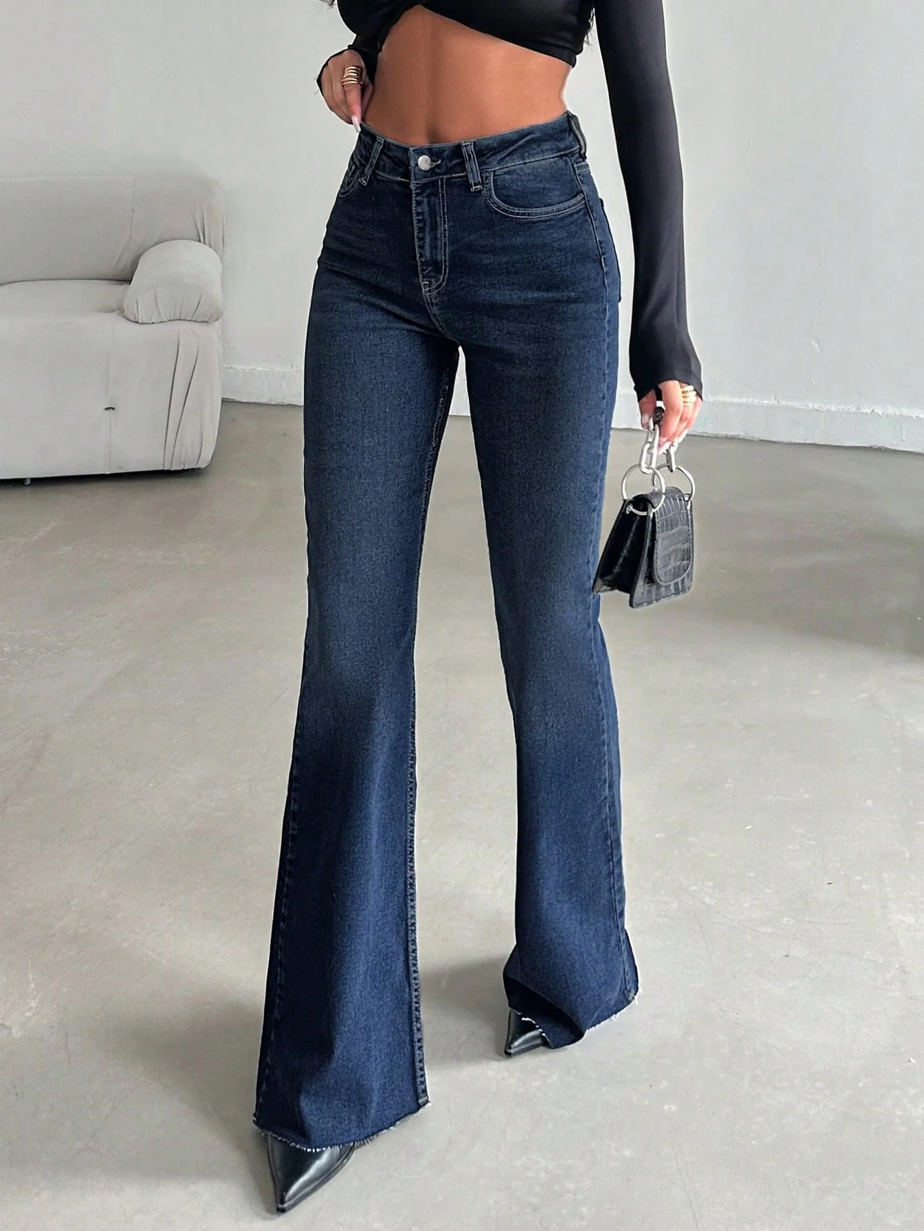 Iconic Babe Raw Edge Bootcut Jeans - Image 5