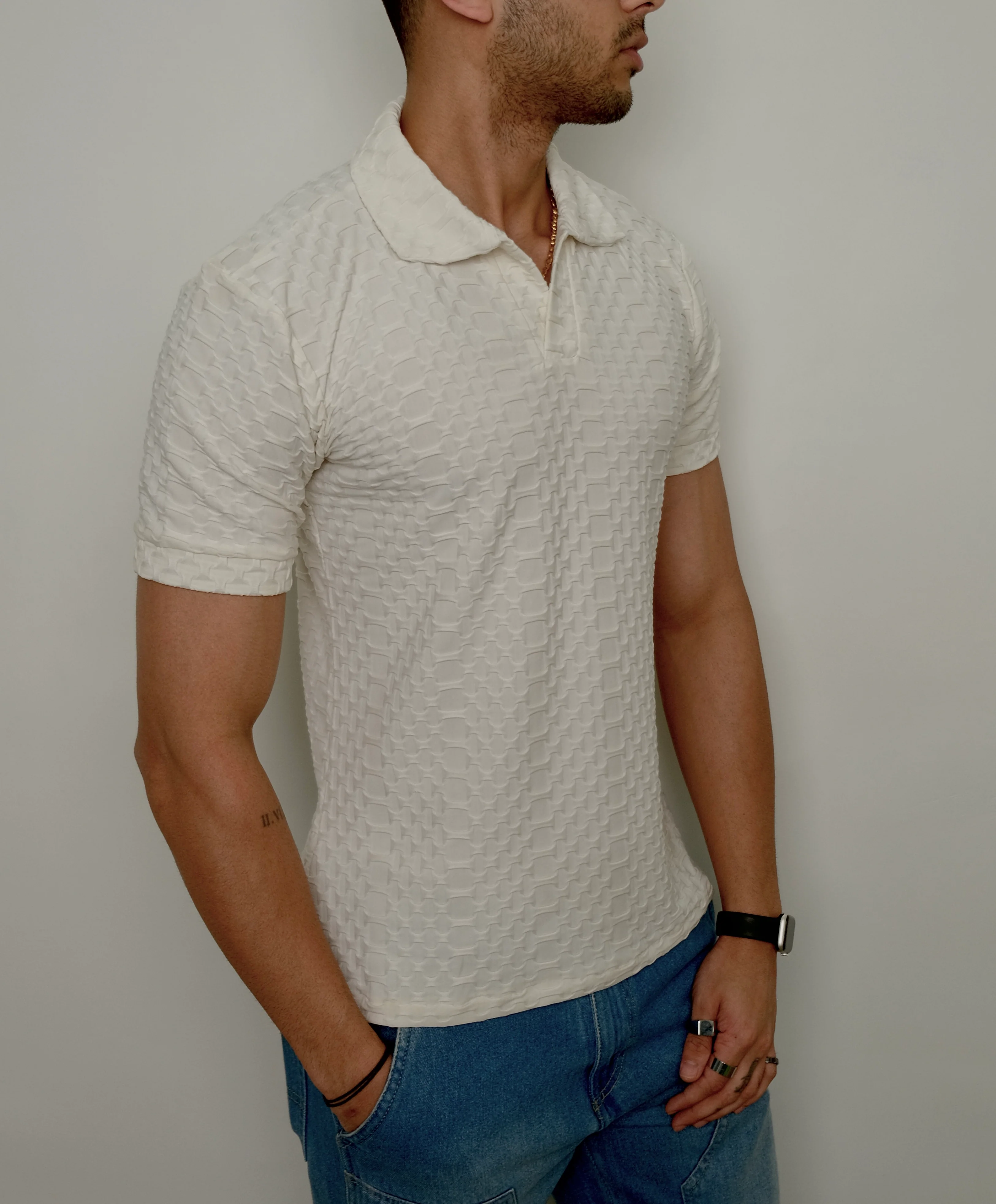 Jacquard Elite Polo T-shirt - Image 10