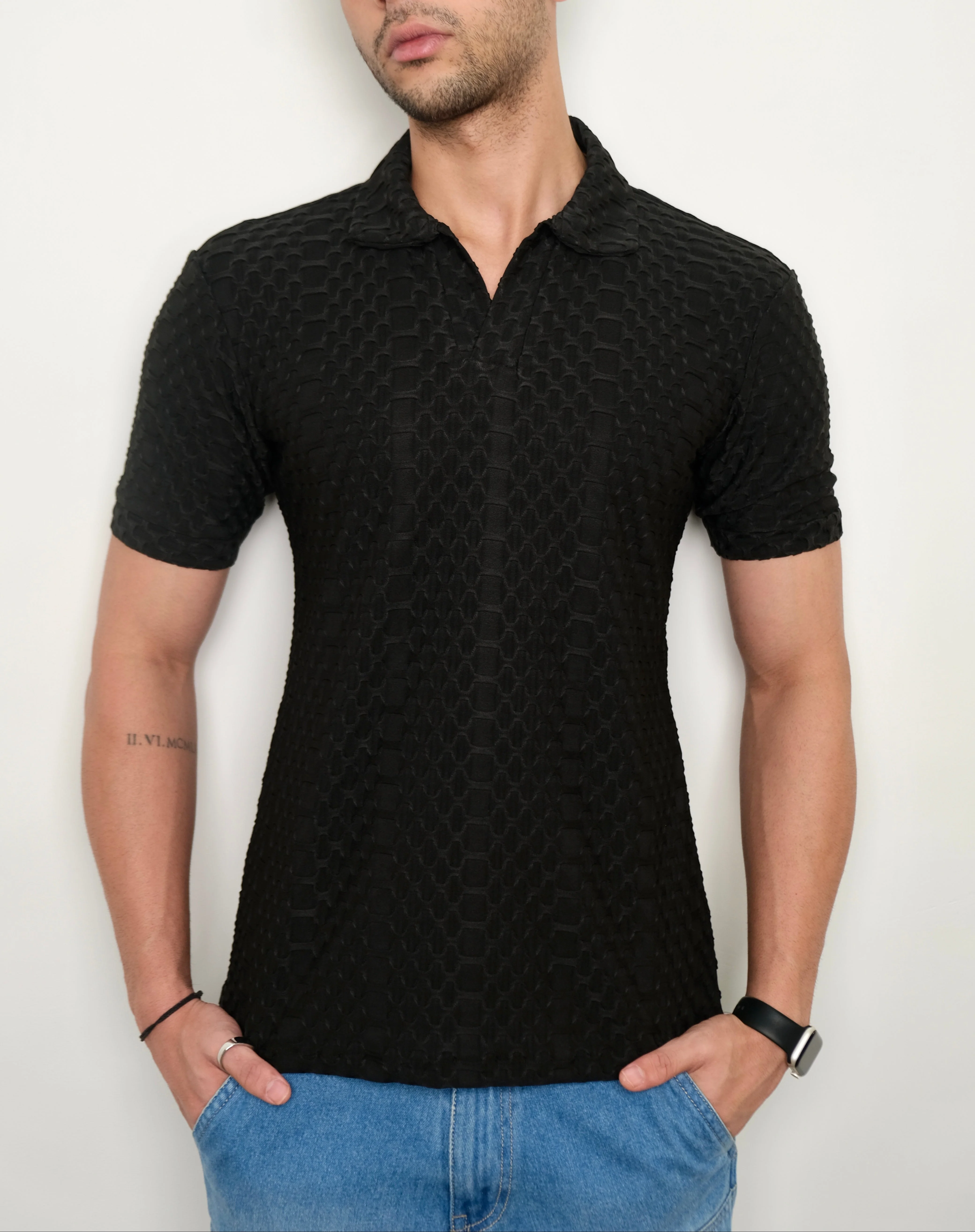 Jacquard Elite Polo T-shirt - Image 6