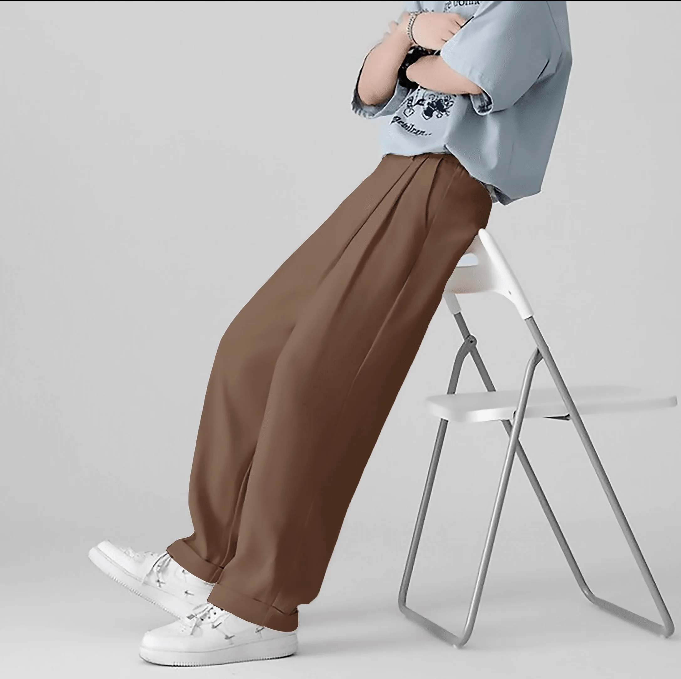Korean Baggy Loose Fit Pants For Men - Image 13