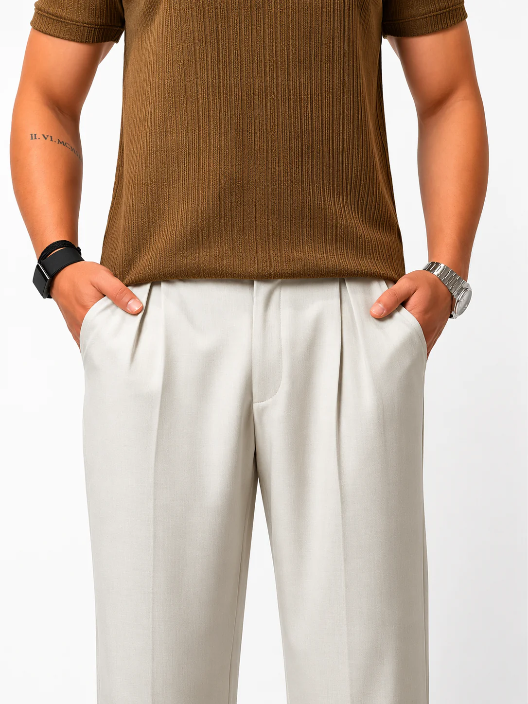 Kyoto Pleats Relaxed Trousers - Image 9