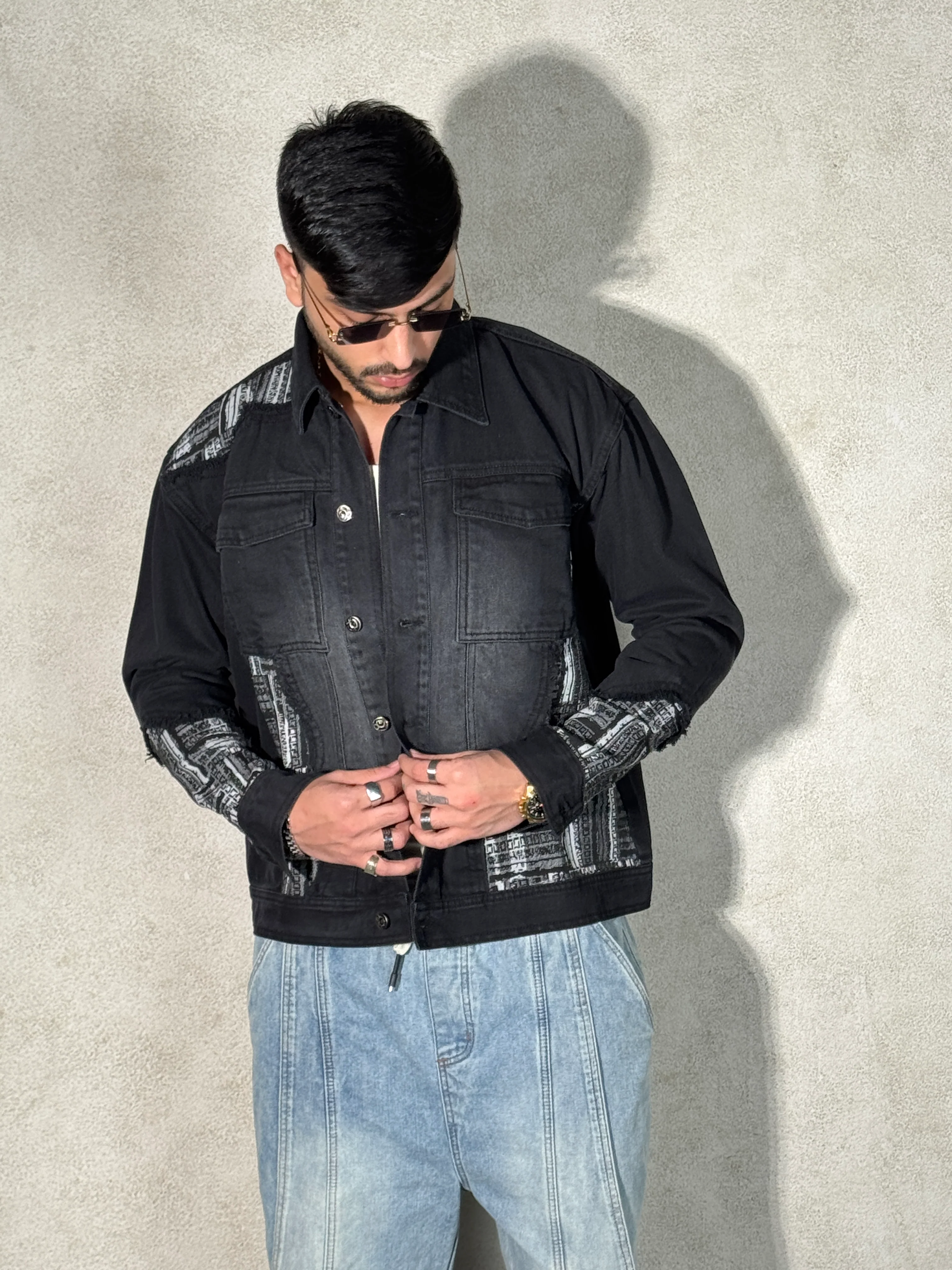 Legendary Tribal Patch Denim Jacket - Image 5