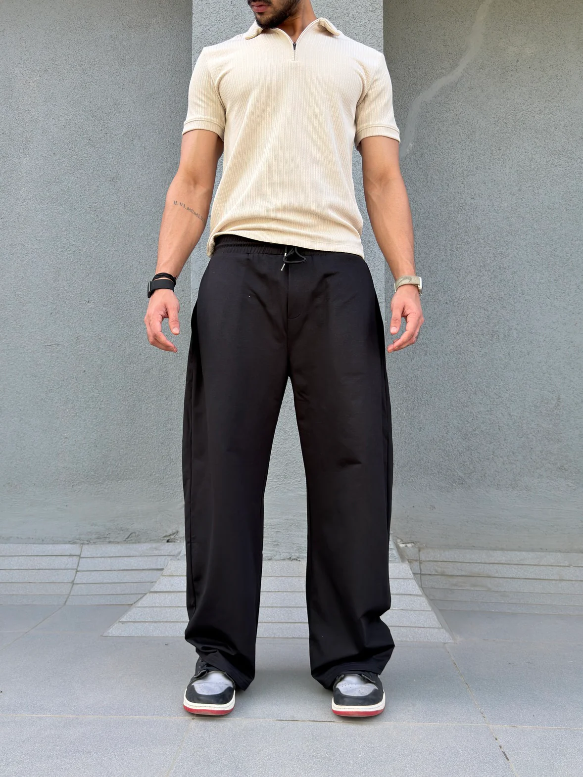 Lowkey Pleat Japanese Relax Joggers - Image 2