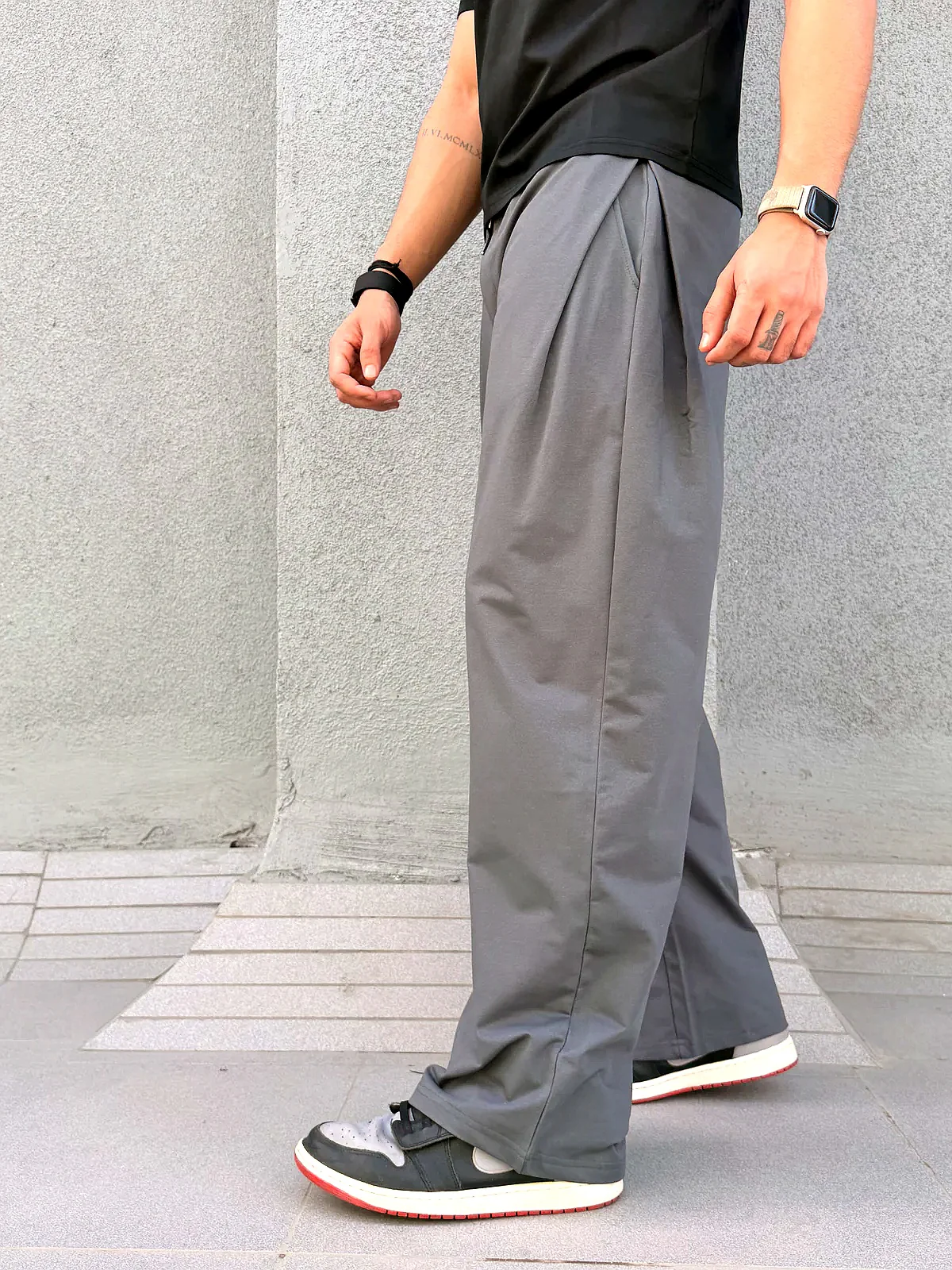 Lowkey Pleat Japanese Relax Joggers - Image 6