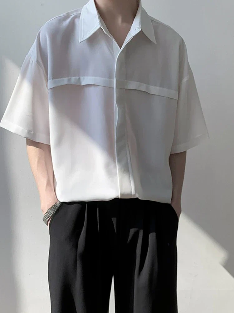 Men Half Sleeves Drop Shoulder Shirt - Image 4