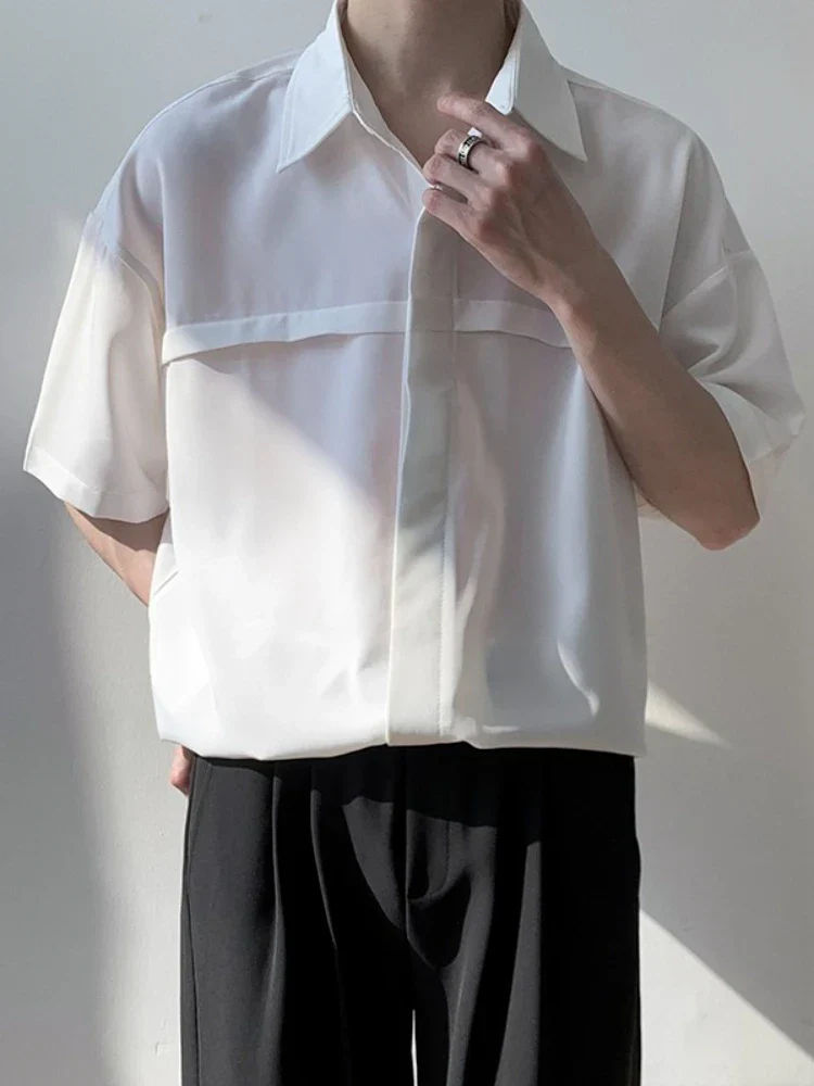 Men Half Sleeves Drop Shoulder Shirt - Image 5