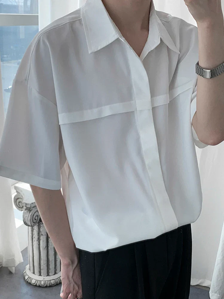Men Half Sleeves Drop Shoulder Shirt - Image 6