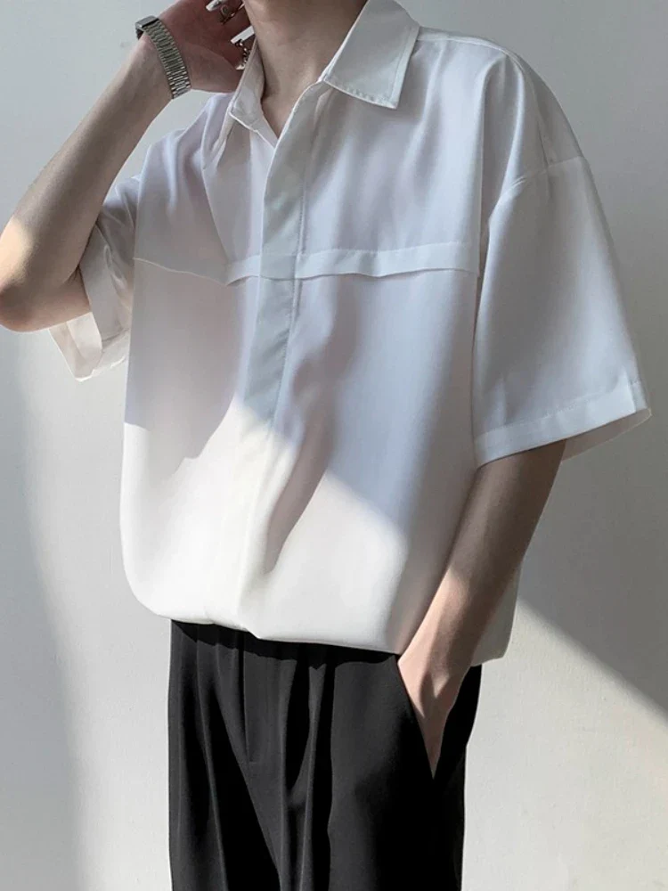 Men Half Sleeves Drop Shoulder Shirt - Image 7