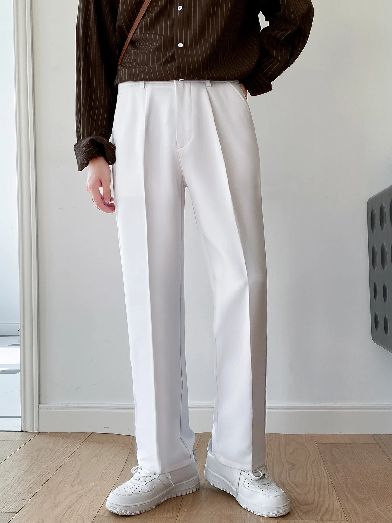 Men Semi Formal Straight Fit Korean Pants - Image 10