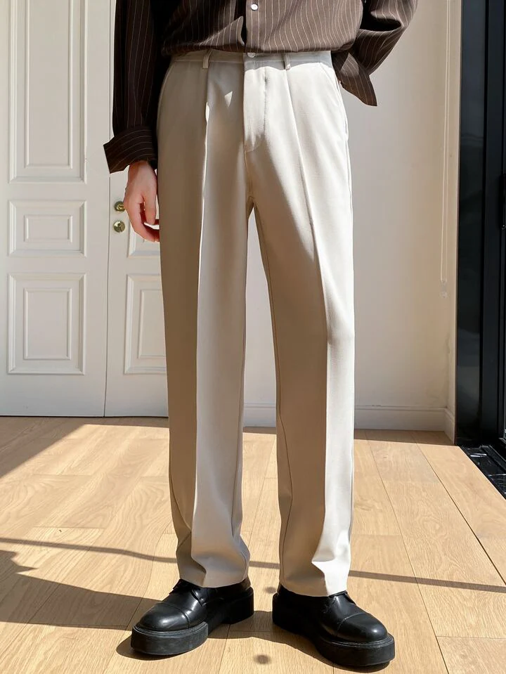 Men Semi Formal Straight Fit Korean Pants - Image 23